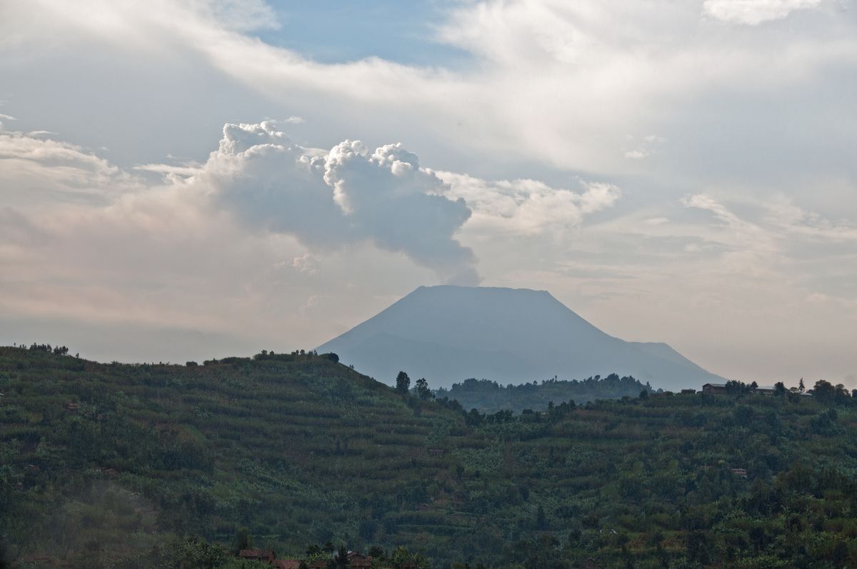active volcano in the Congo