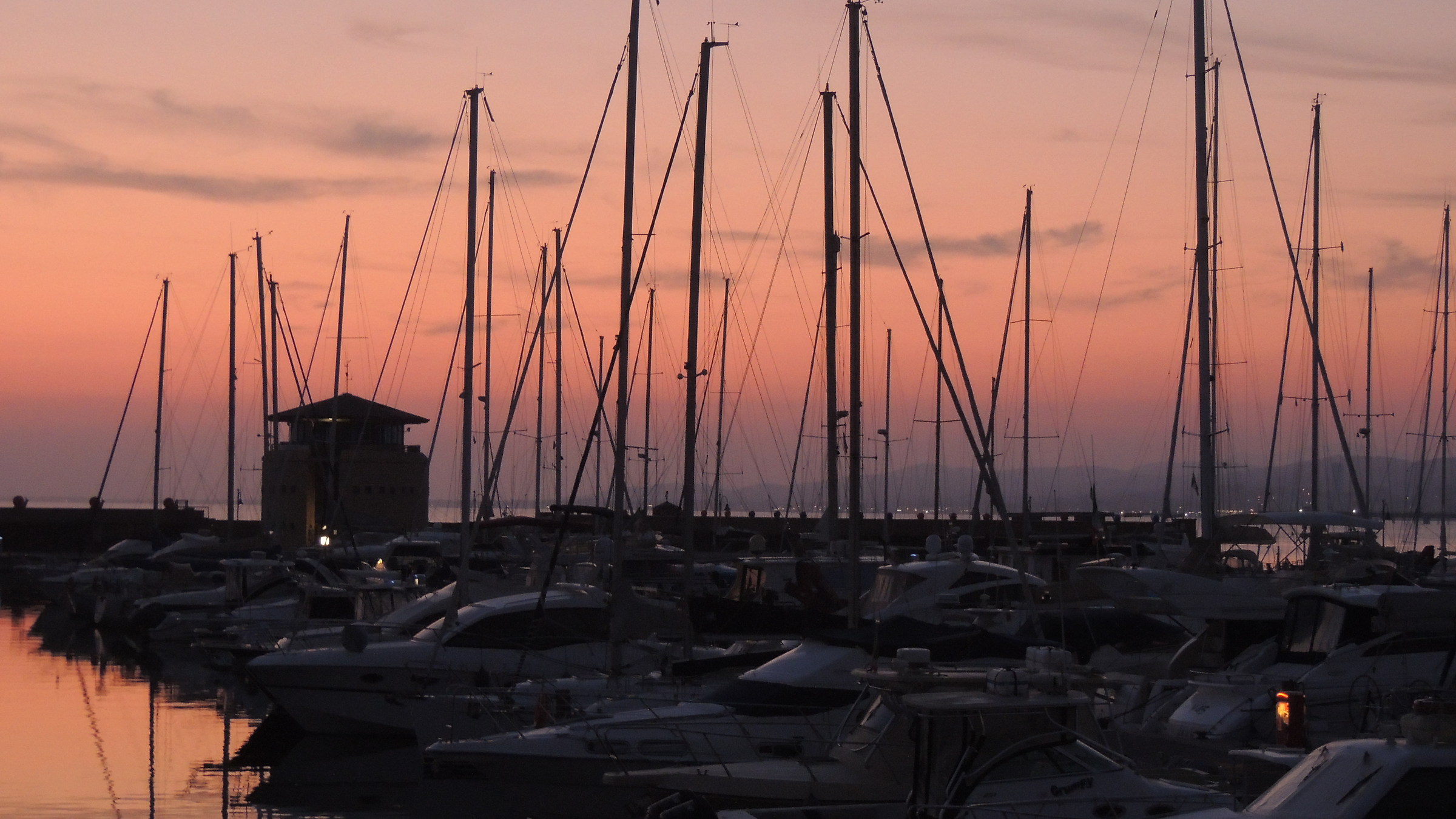 pier at the sunset