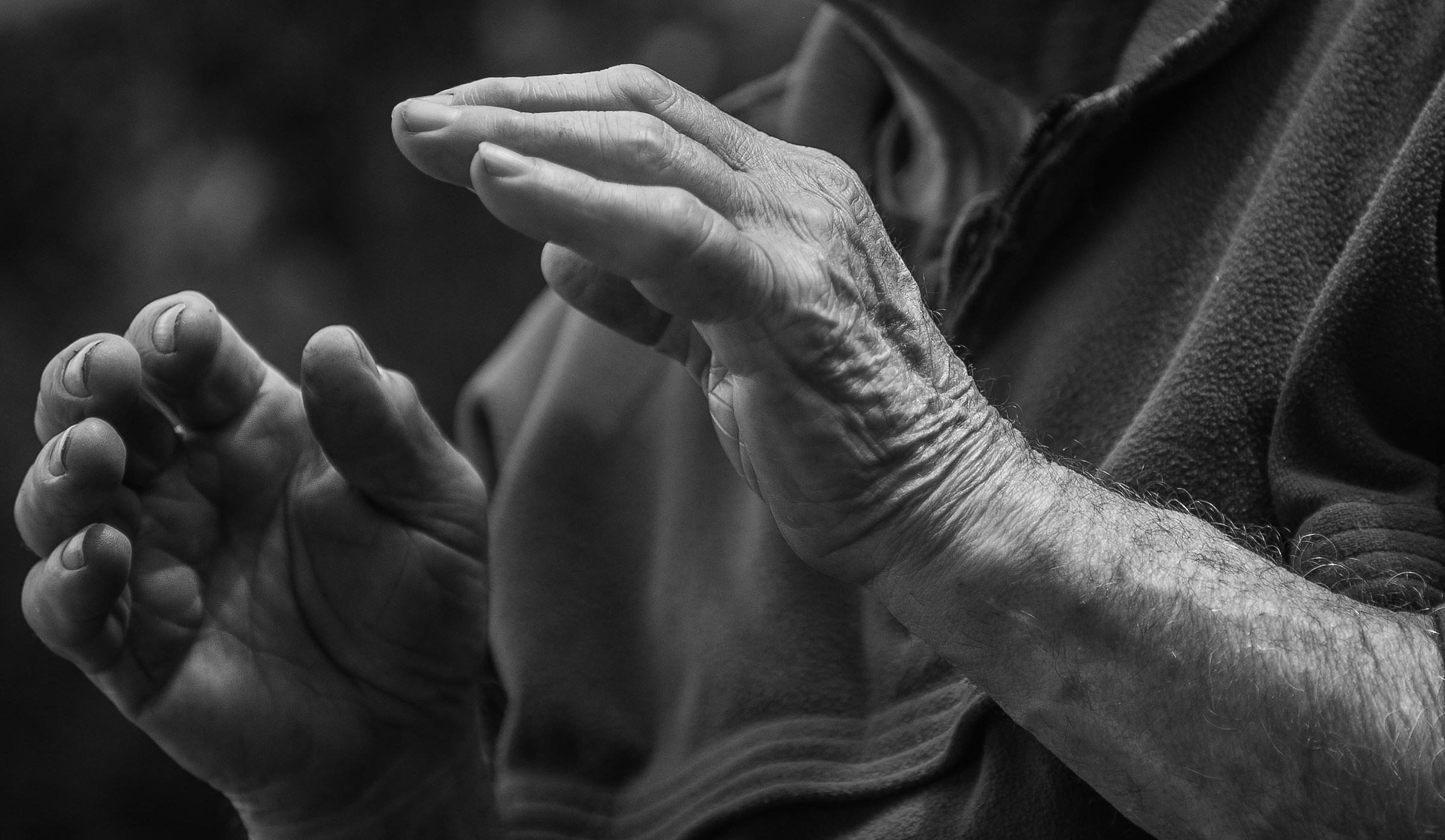 hands of my father --the same that raised me