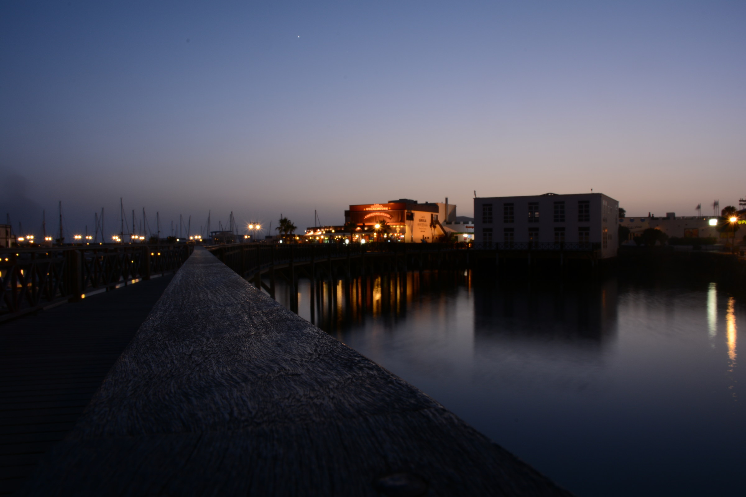Pontile Playa Blanca, Lanzarote, Canarie