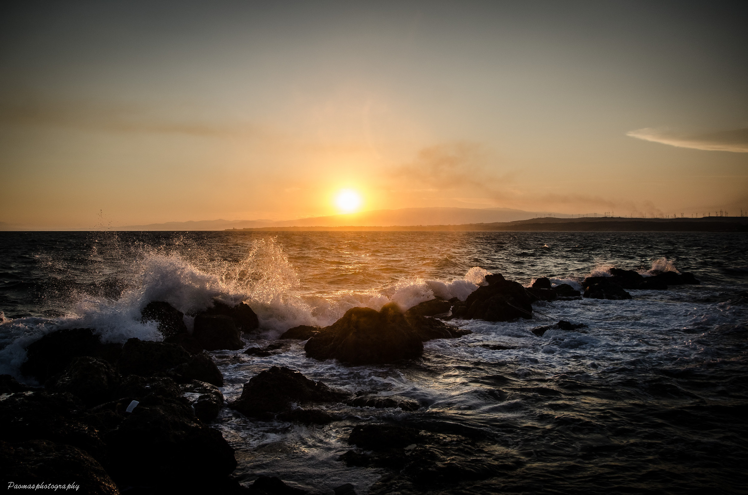 sunset over the Ionian Sea