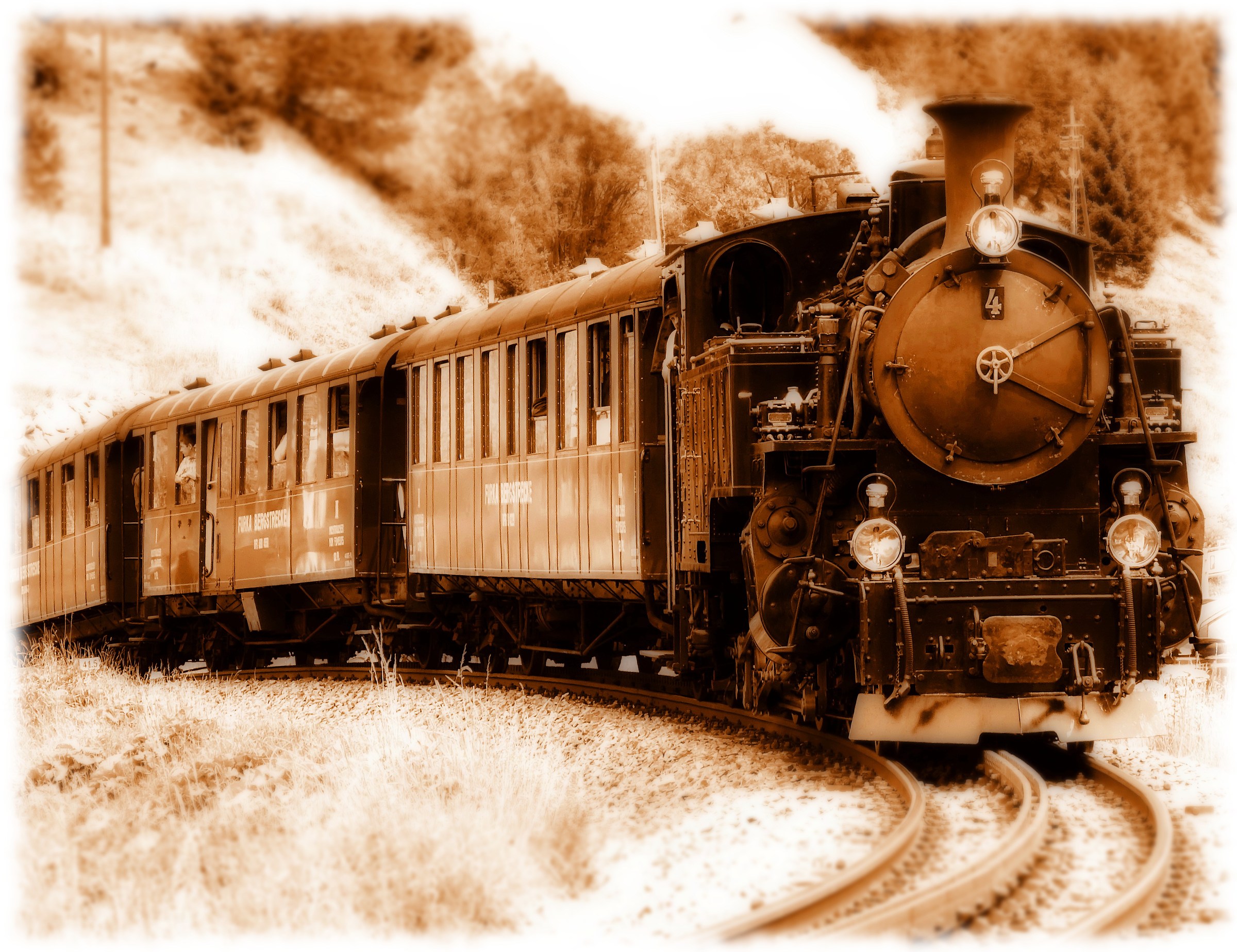 The train of the far west .....