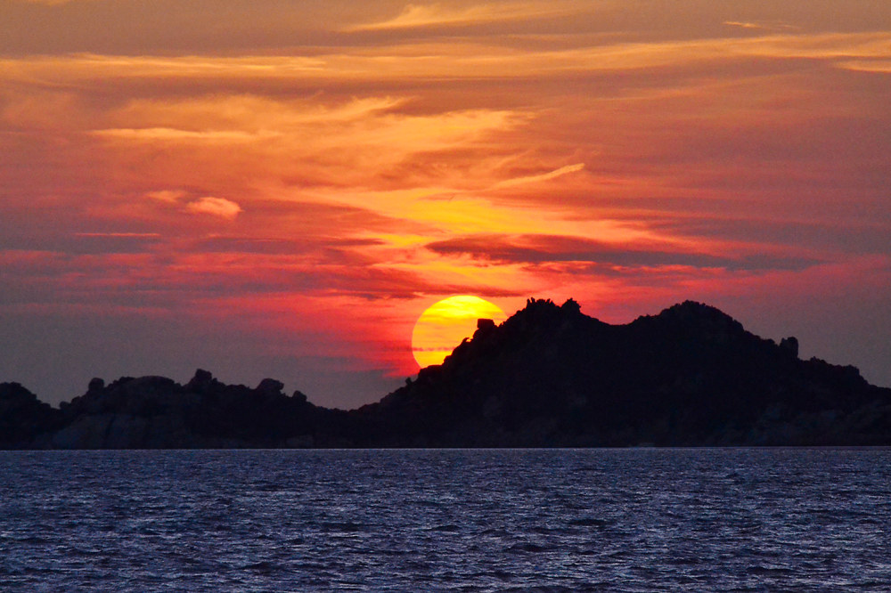 tramonto da nido d'aquila, la Maddalena