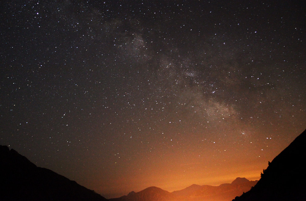 on the hills of Lombardy, with the lights of Isola 2000