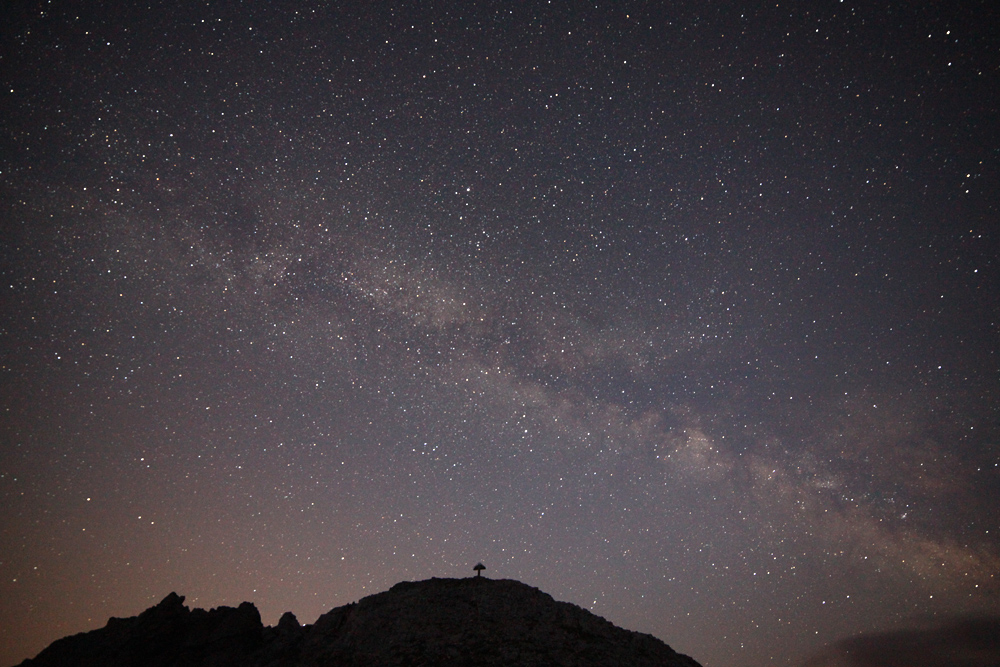 hill of the dead, at the top Fauniera