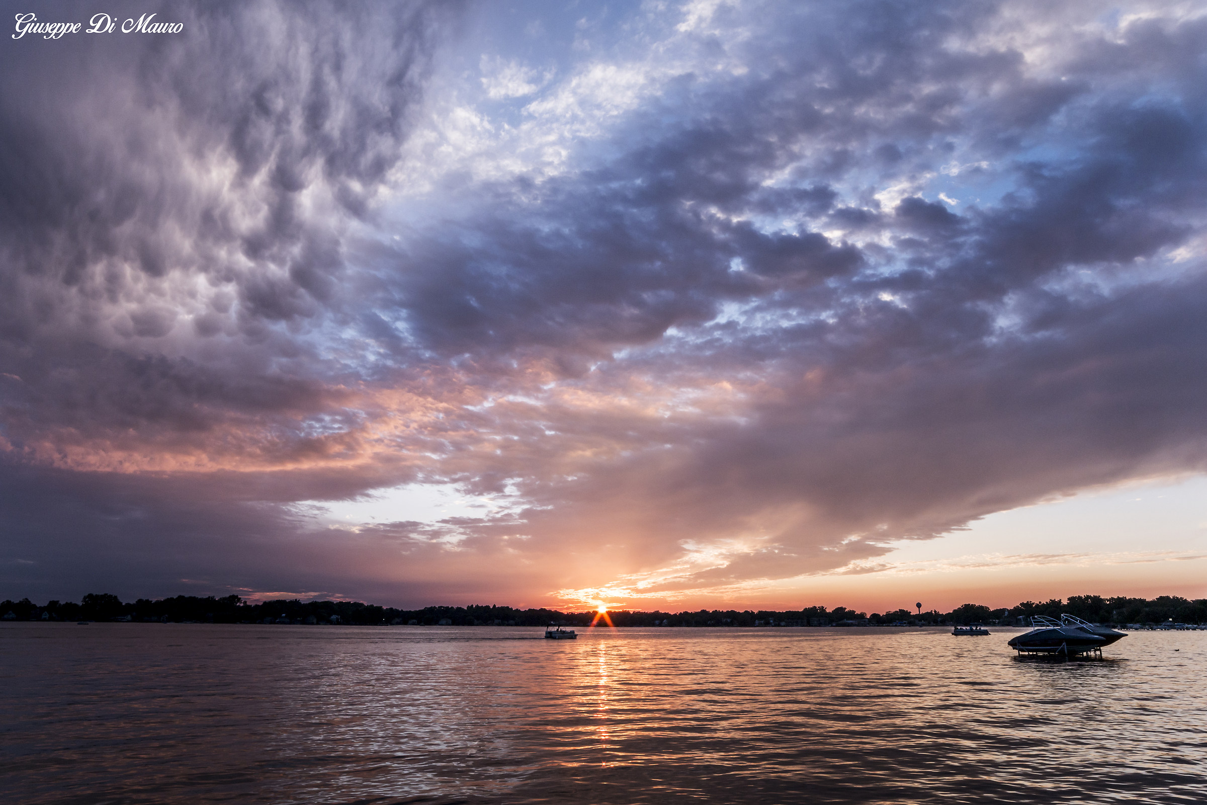 Tramonta nel Michigan