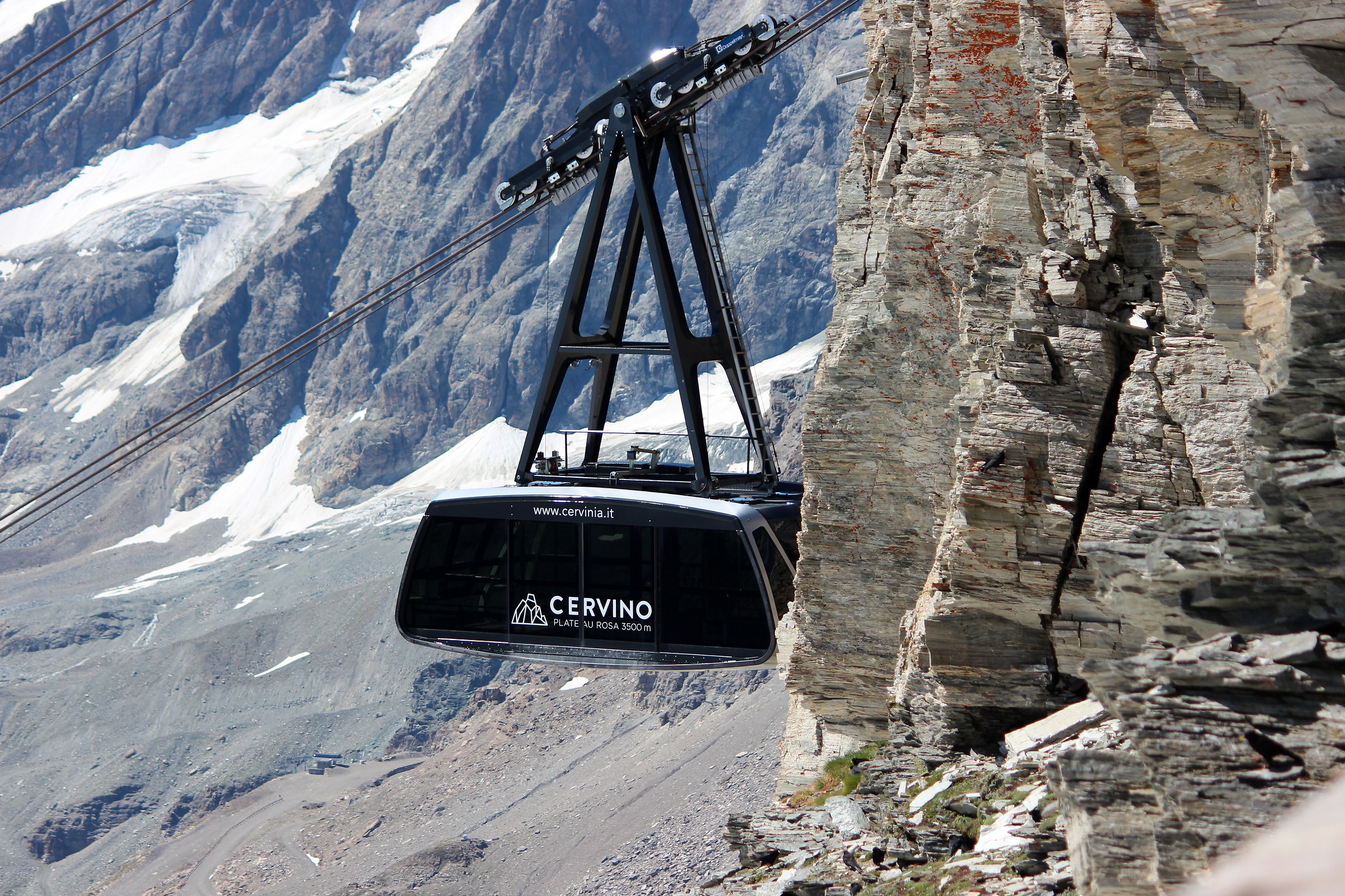 Arrivo a Plateau Rosa