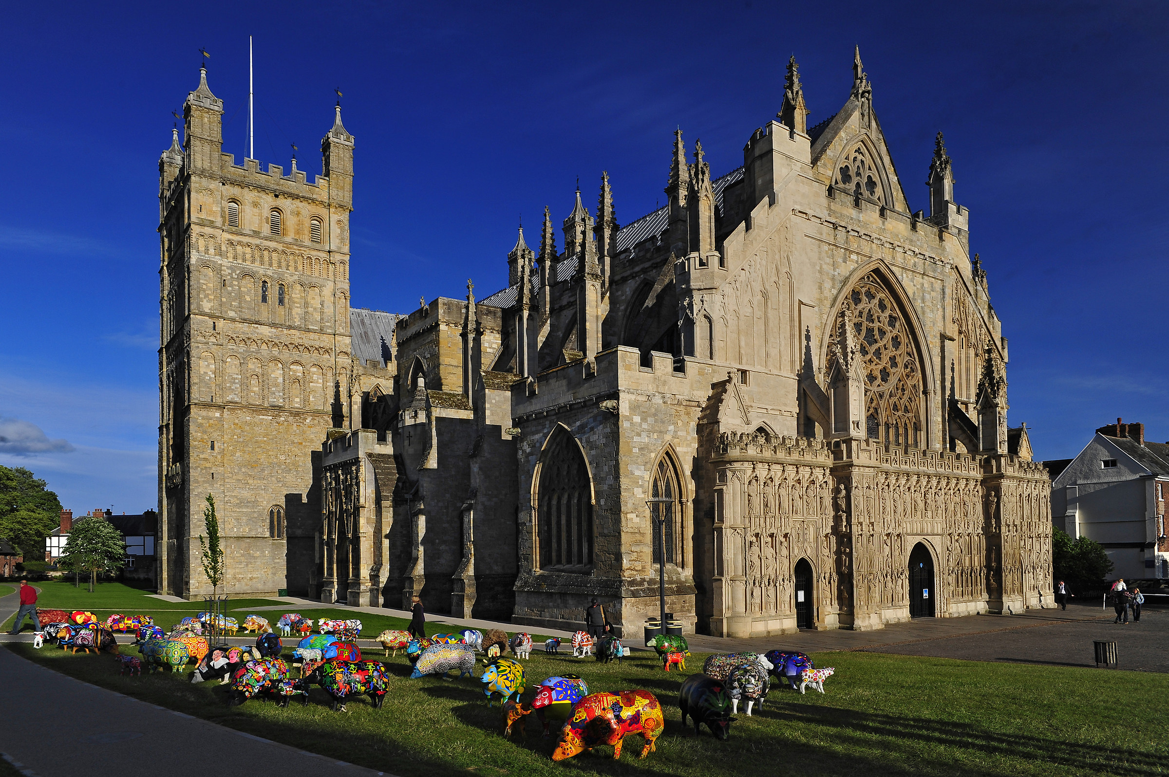 Cattedrale di Exeter, con "pecora" ...