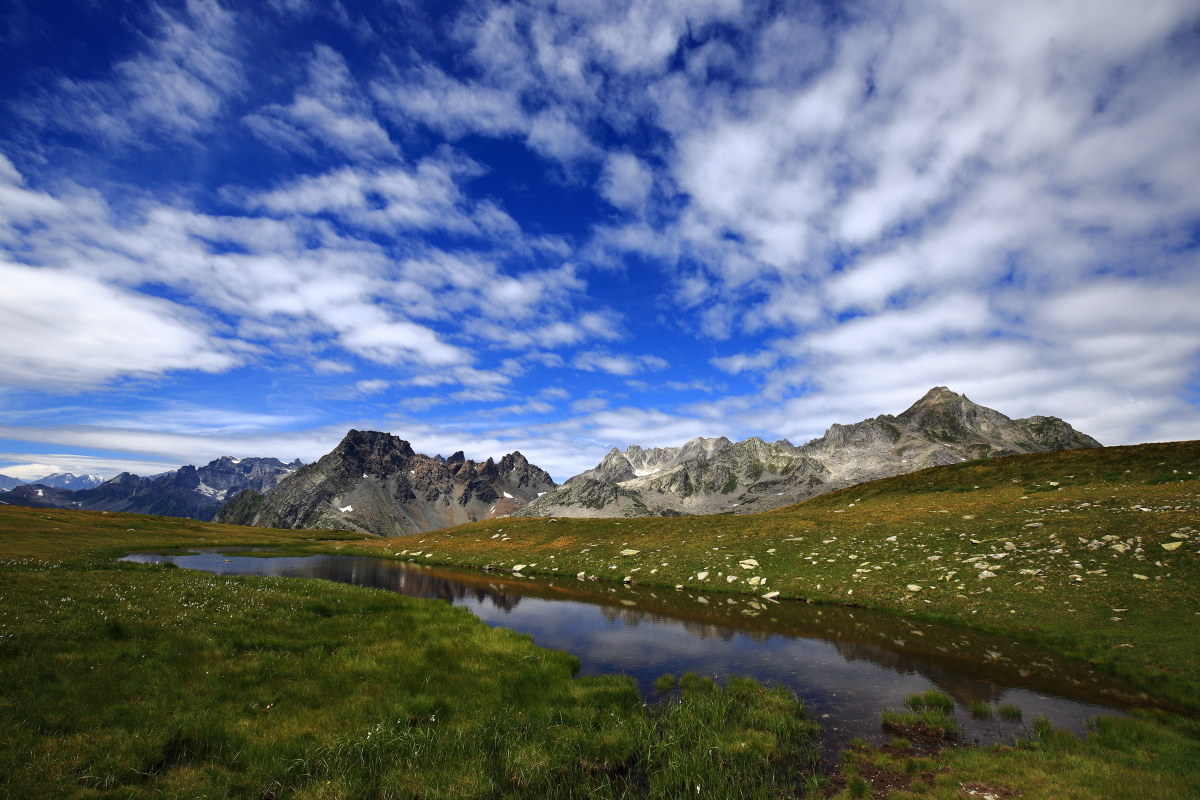 Lake at high altitude