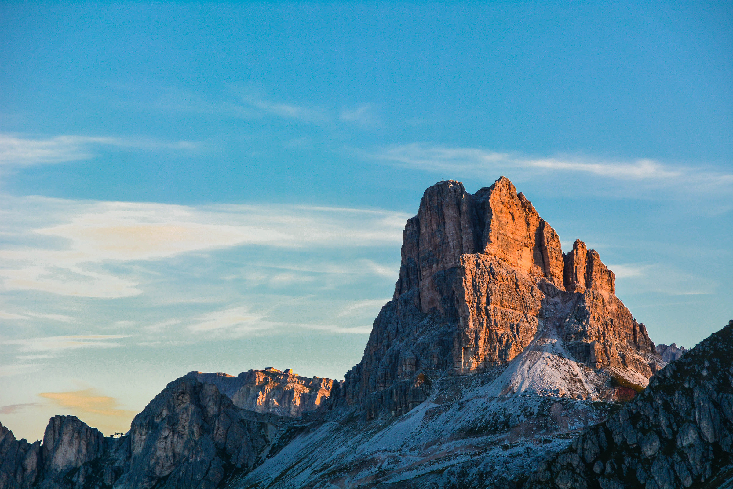 Sunrise on Gusela and Nuvolao