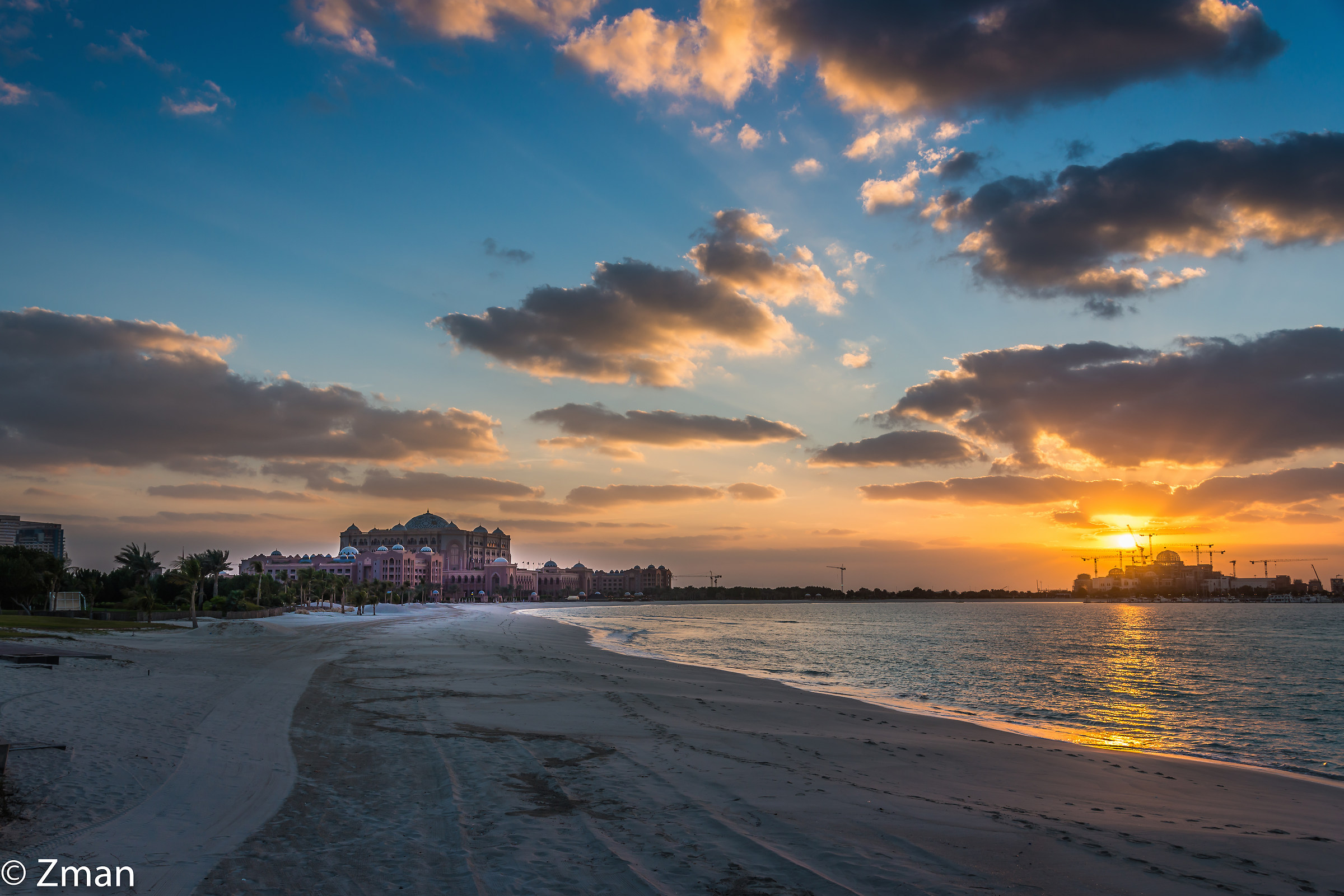 The Emirates Conference Palace At Sunset