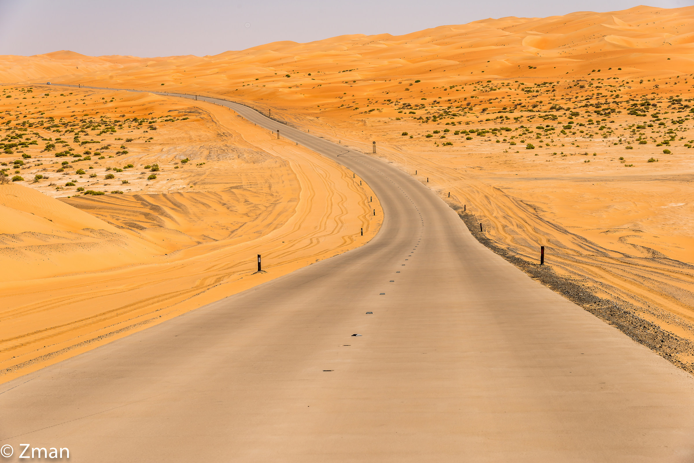 Road and Desert Every where