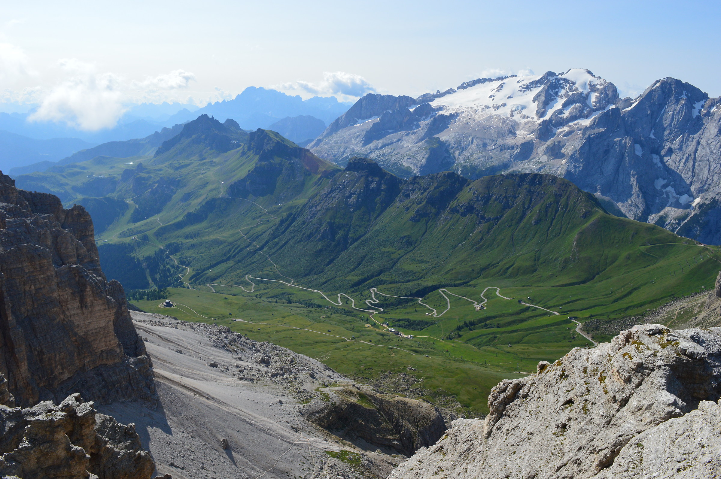 Marmolada vista dal Pordoi