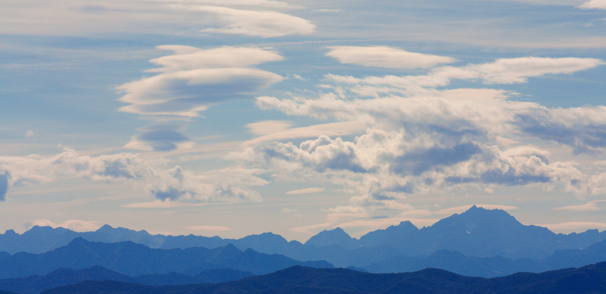 Alps behind the lake