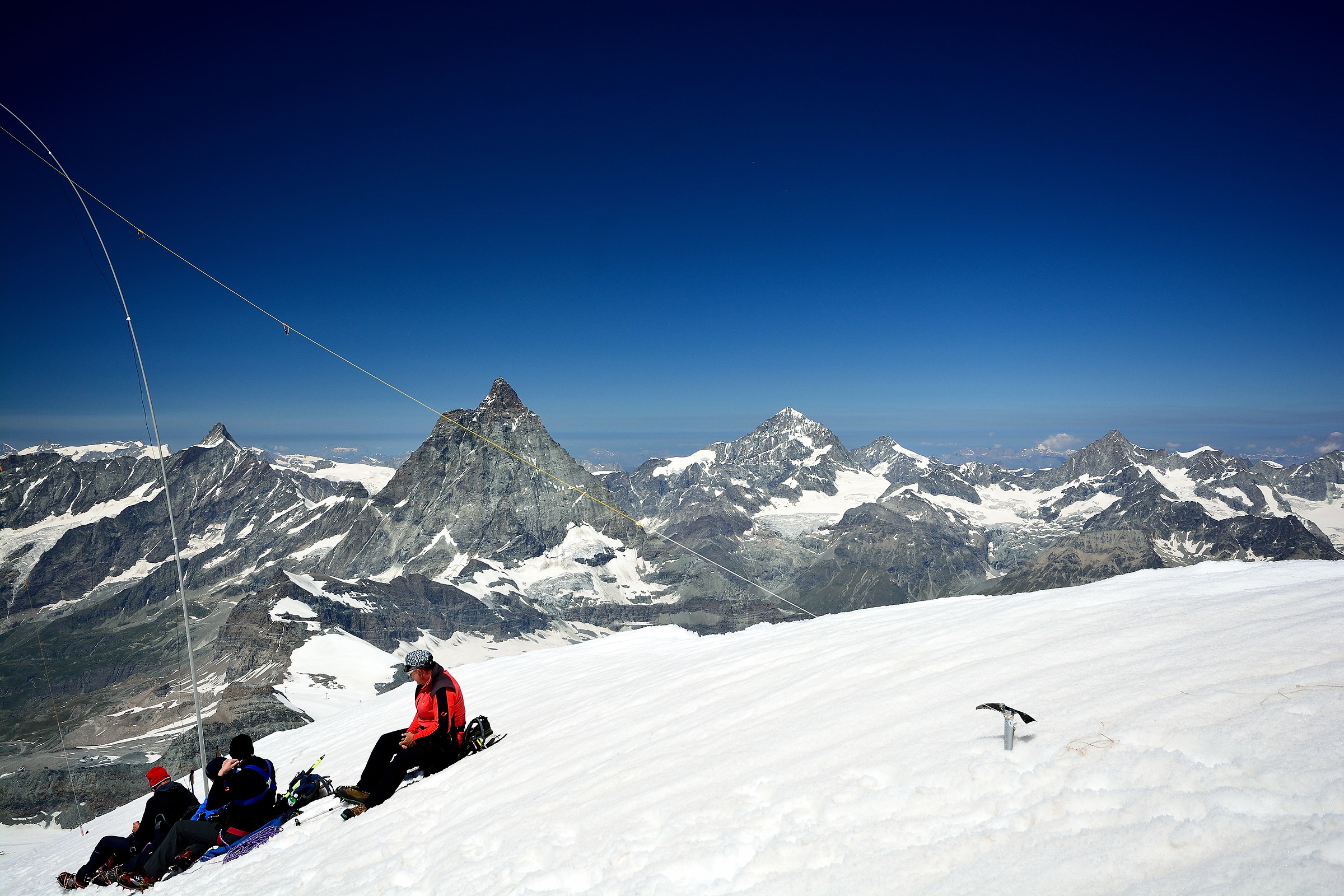 from the top of the western Breithorn