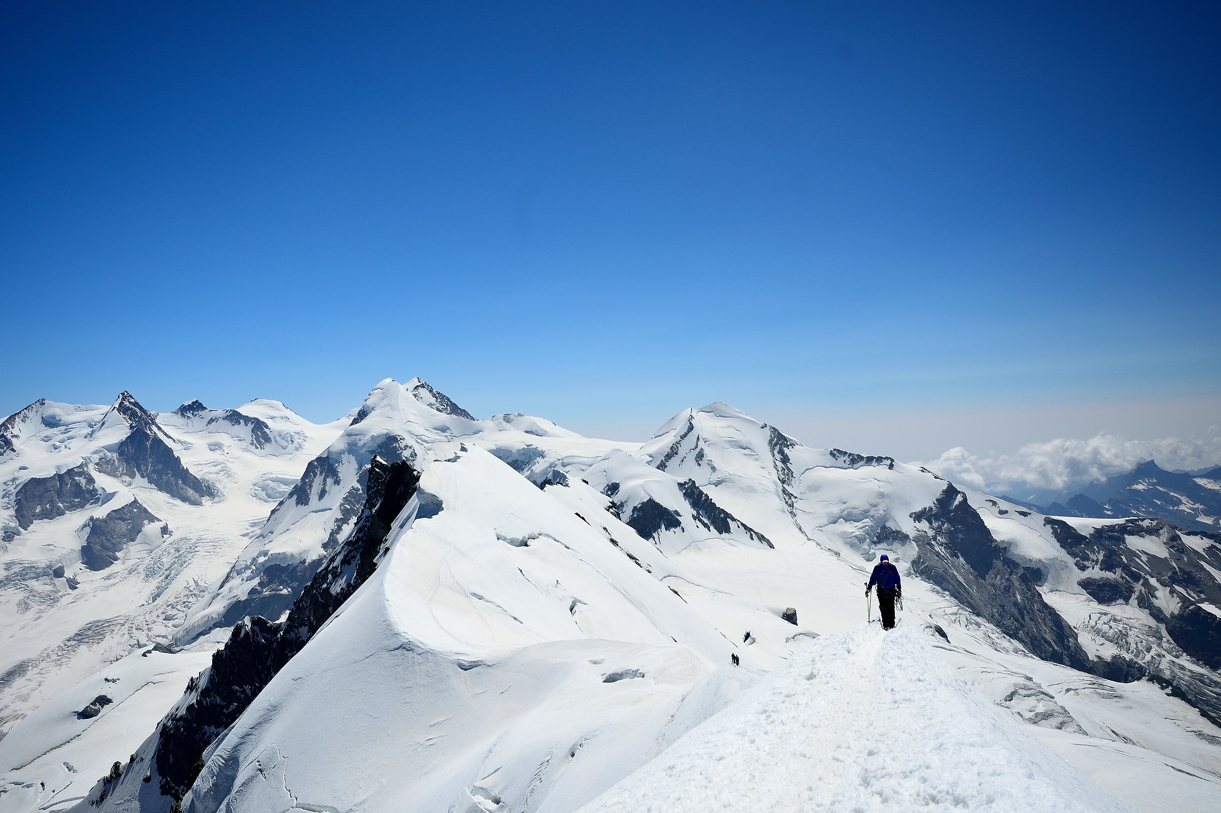 from the top of the western Breithorn