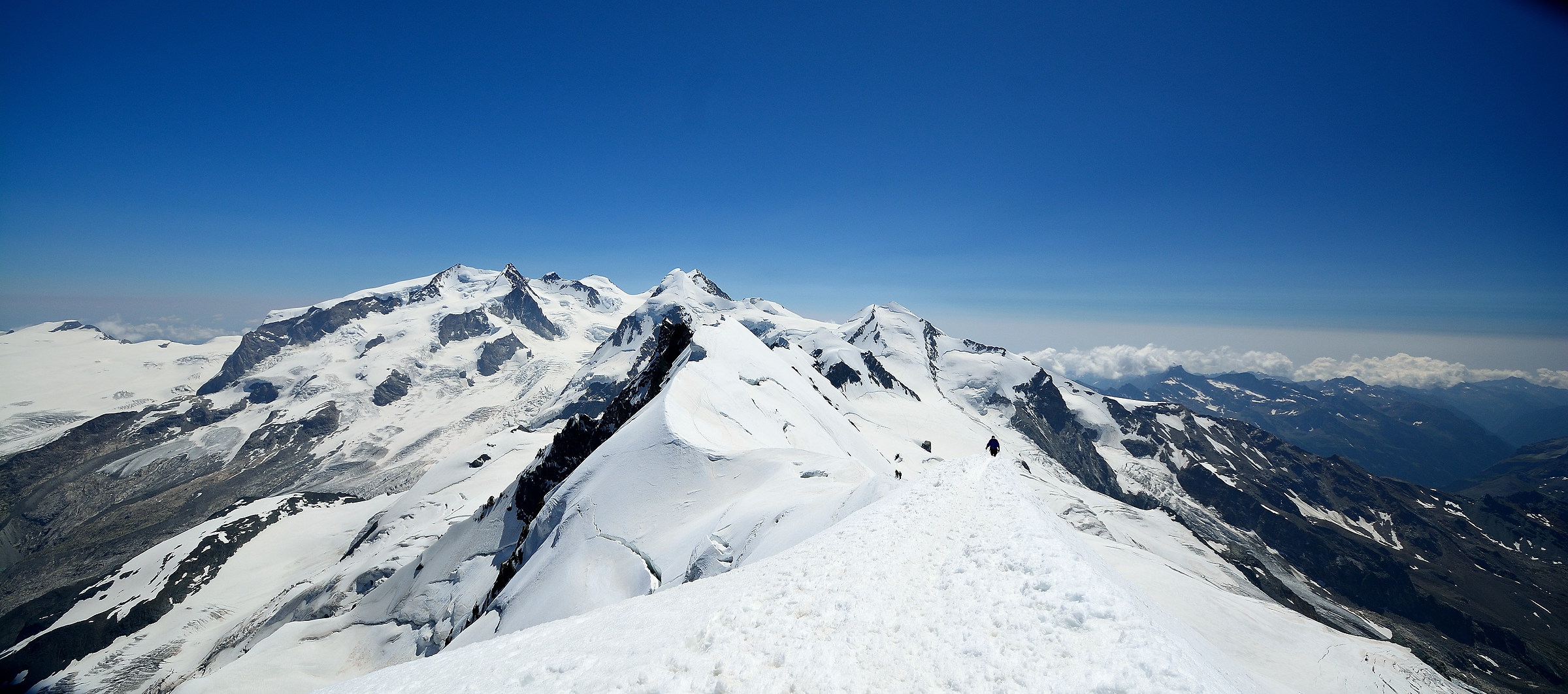 from the top of the western Breithorn