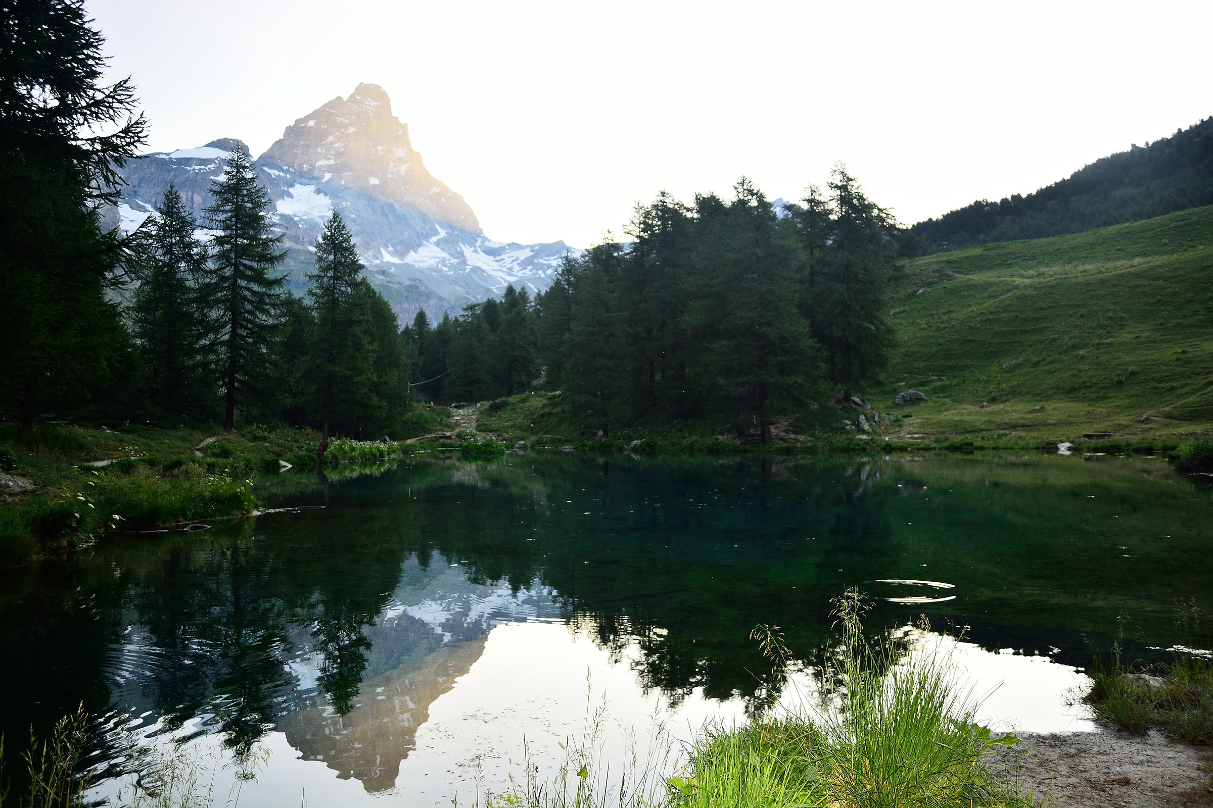 Blue Lake just before Cervinia