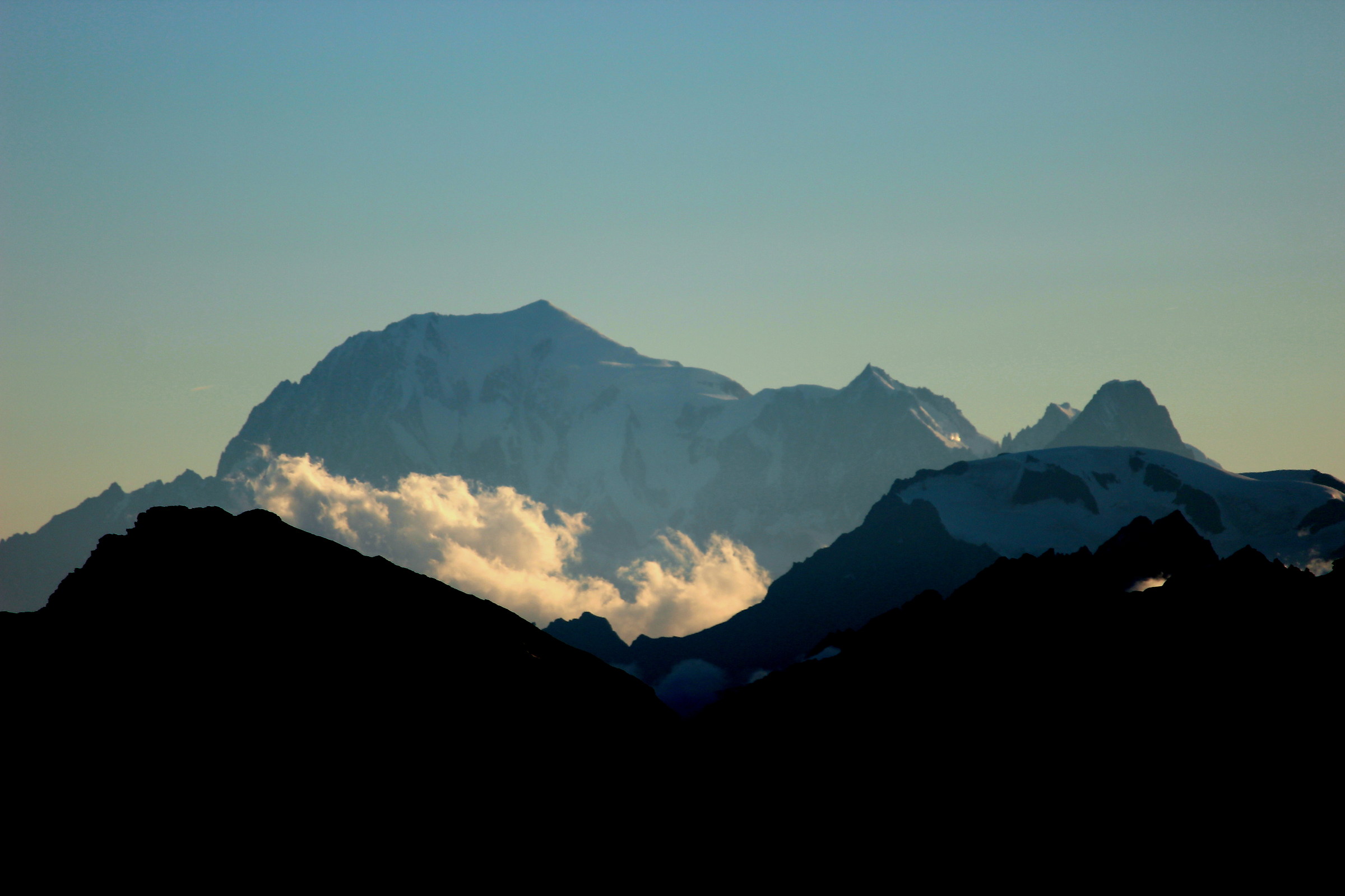 Monte Bianco dal Rifugio Guide del Cervino