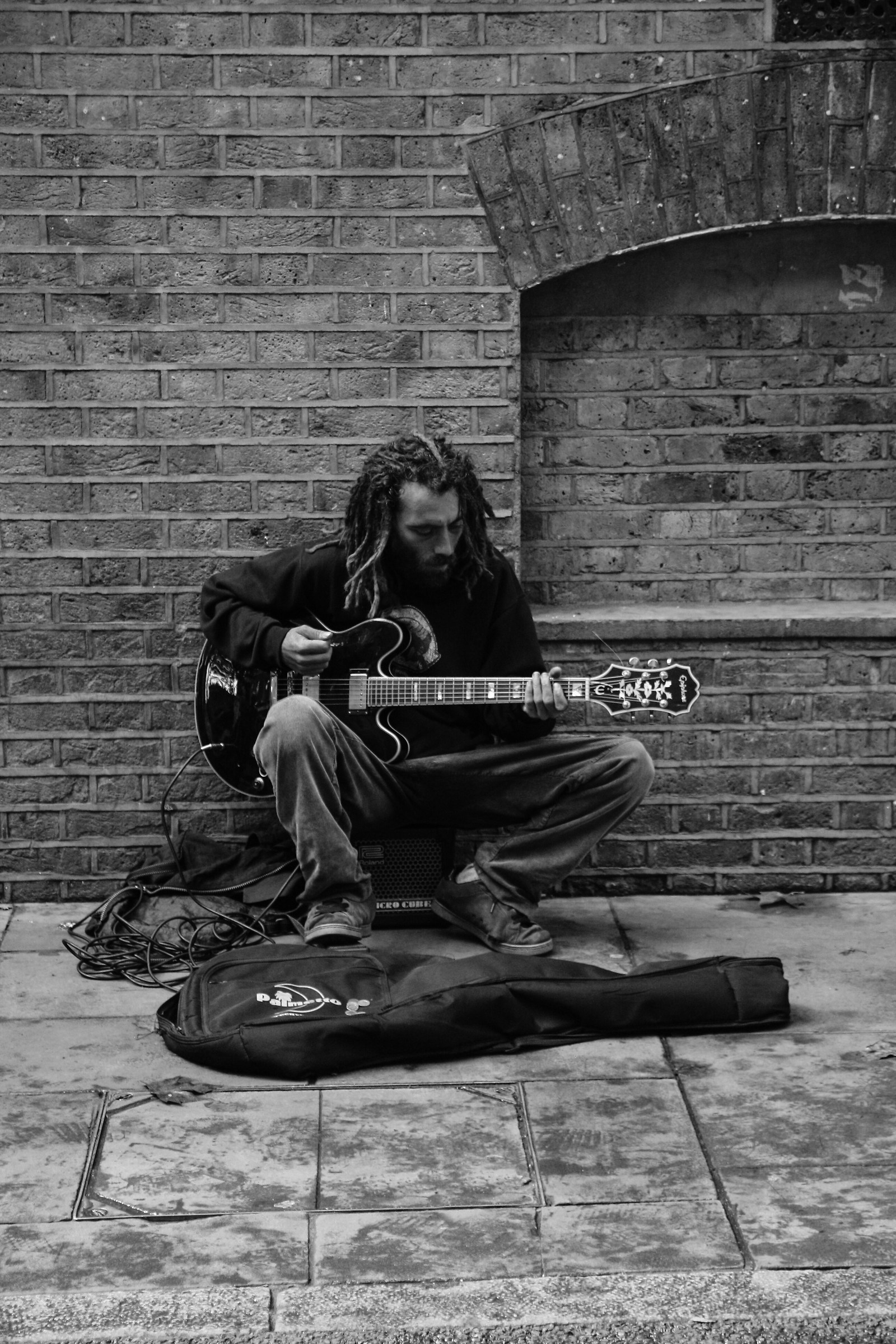 Street artist in Brick Lane