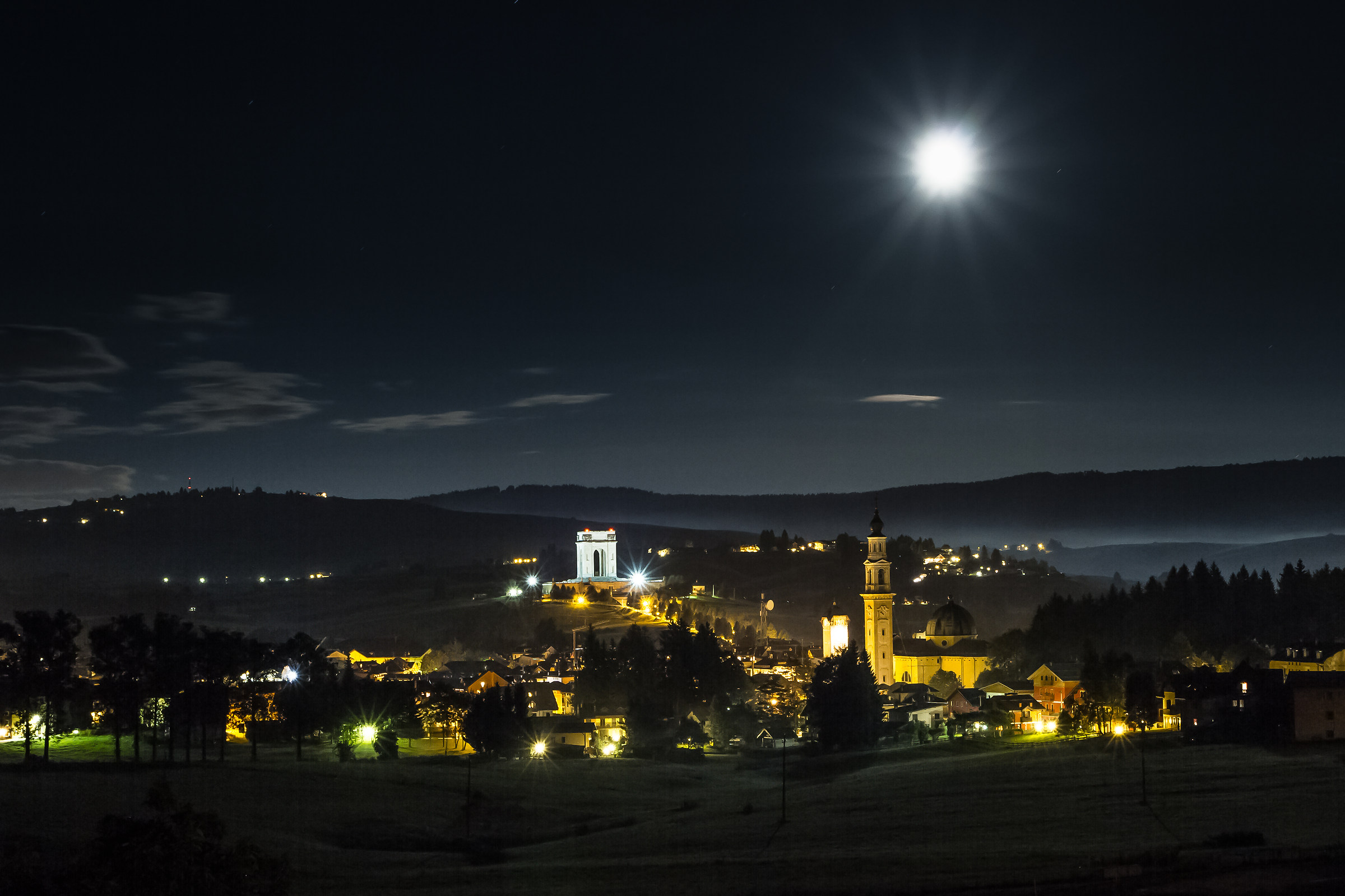 Asiago at night