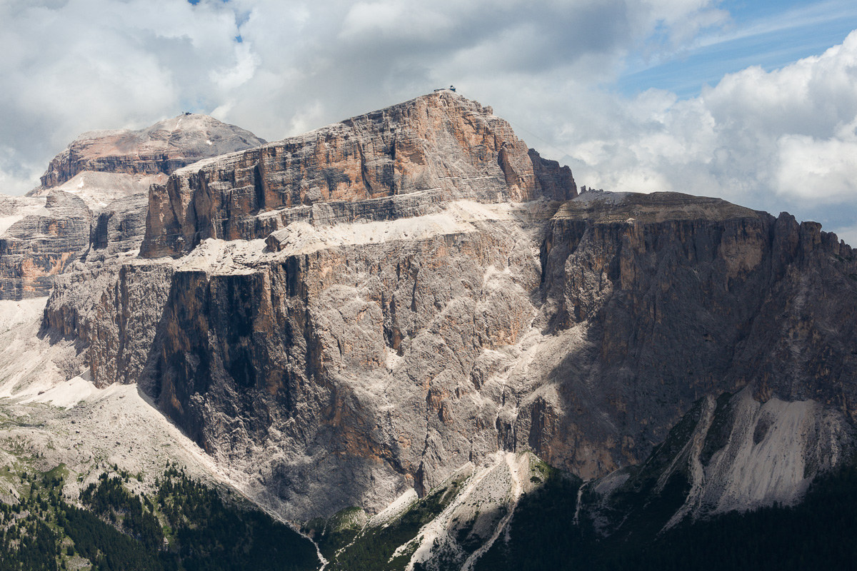 Il Sass Pordoi dal Col Rodella...