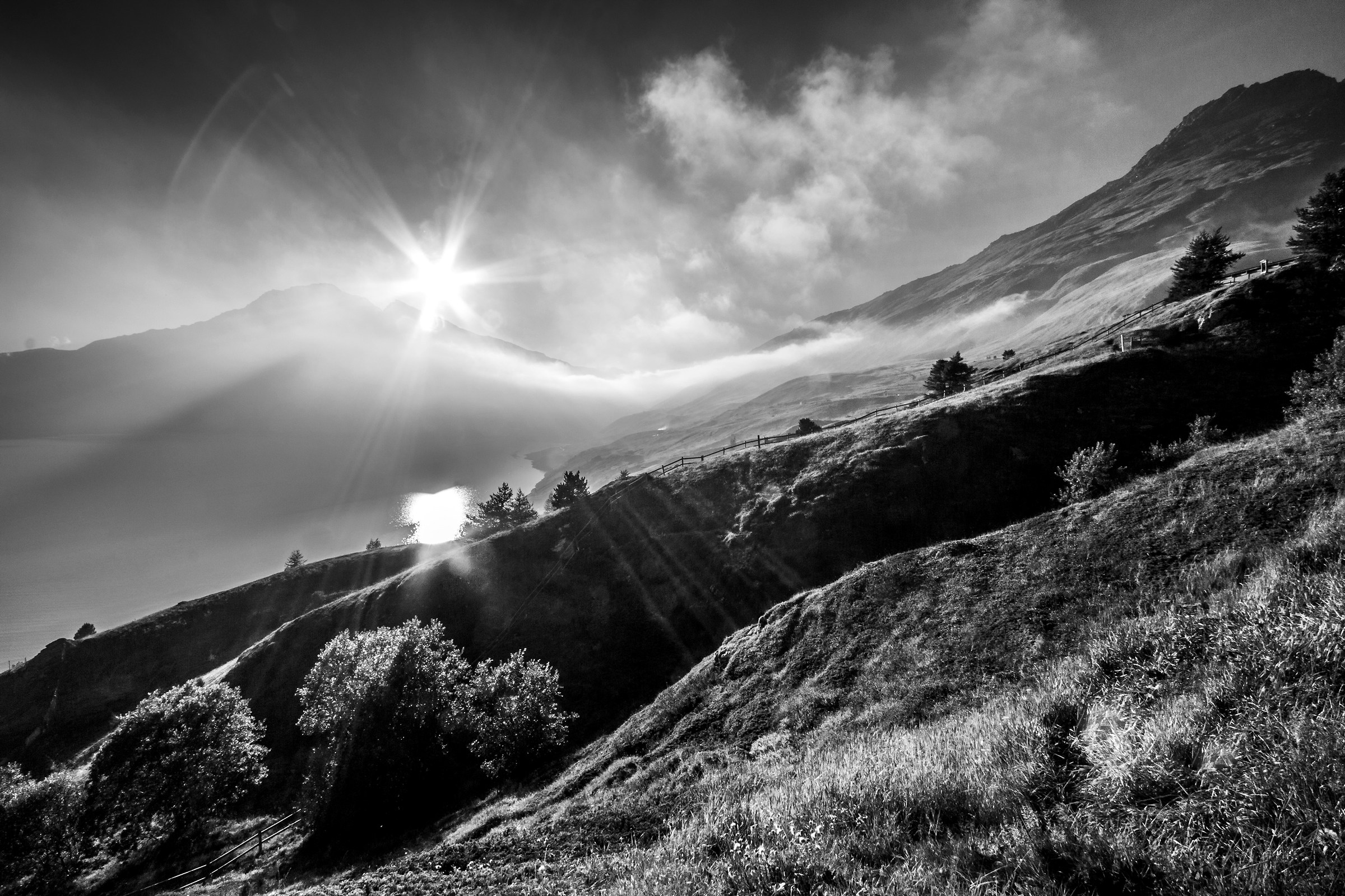 Moncenisio in B&W