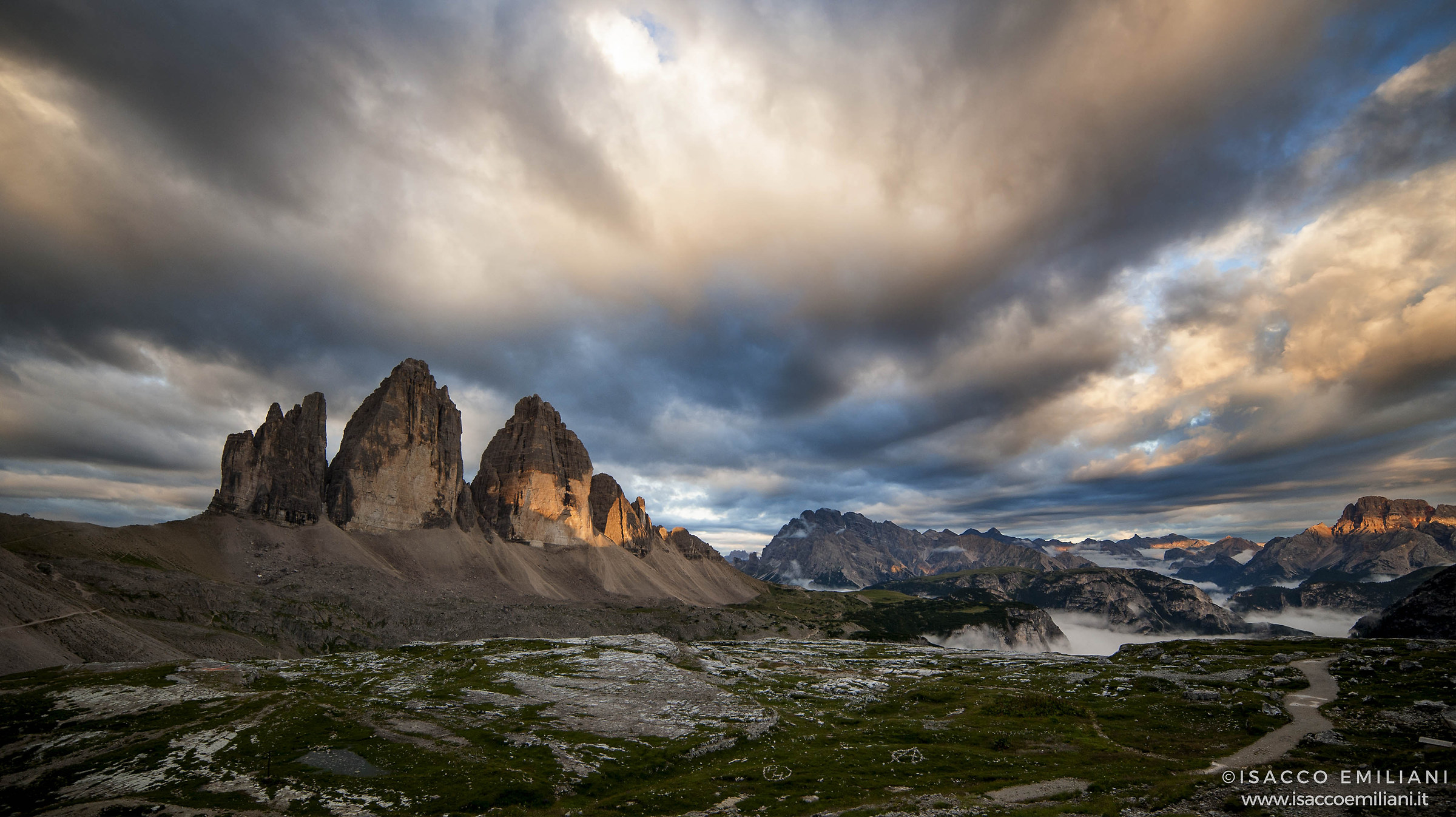 Alba sulle Tre Cime di Lavaredo