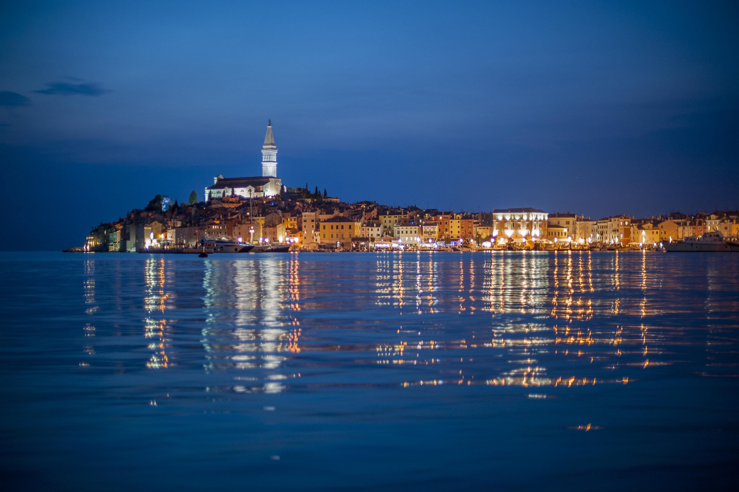 Vista in notturna in Croazia