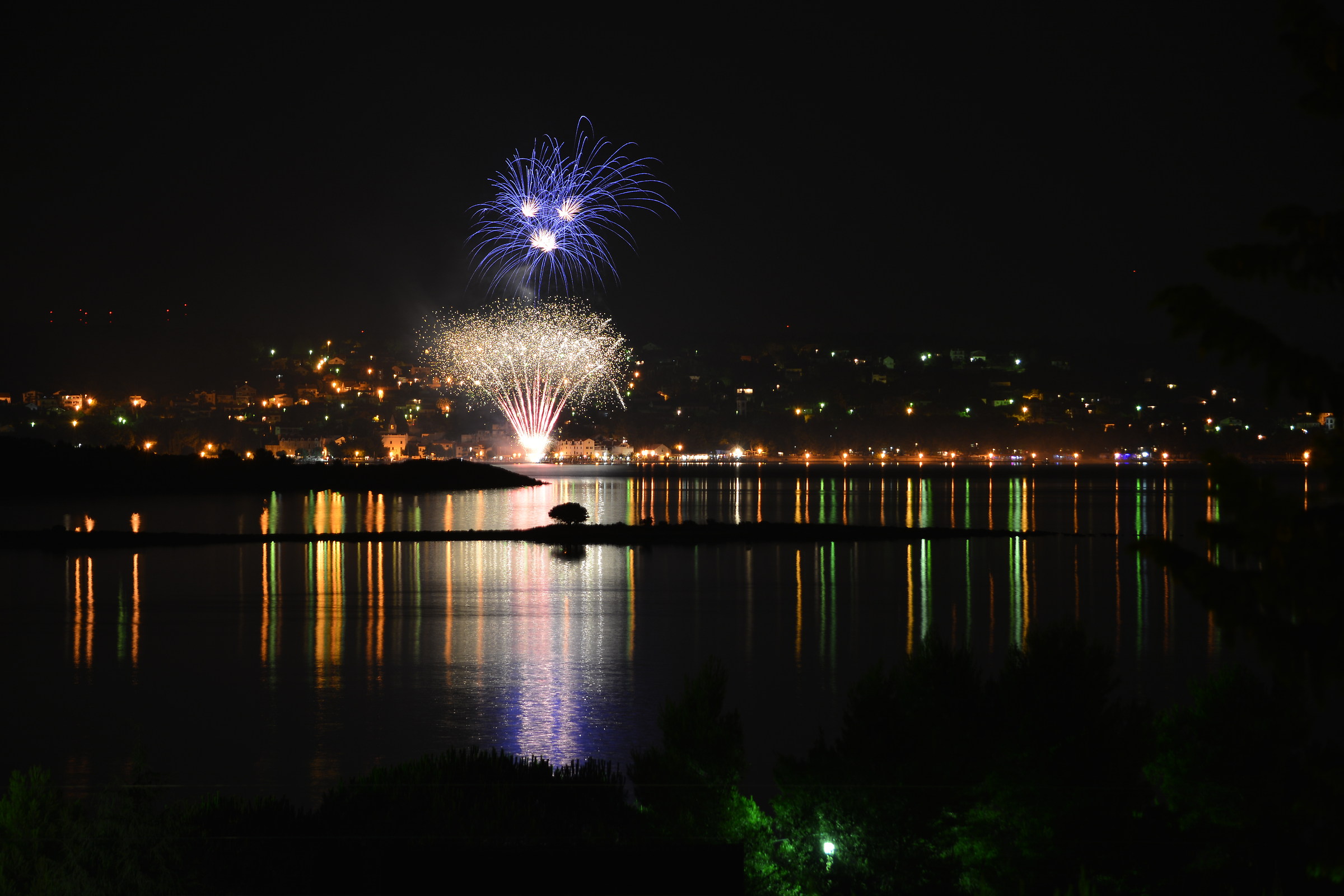 Fuochi artificiali a Biograd Na Moru
