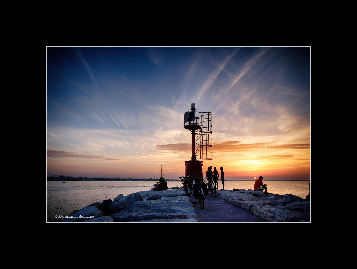 tramonto a Rimini