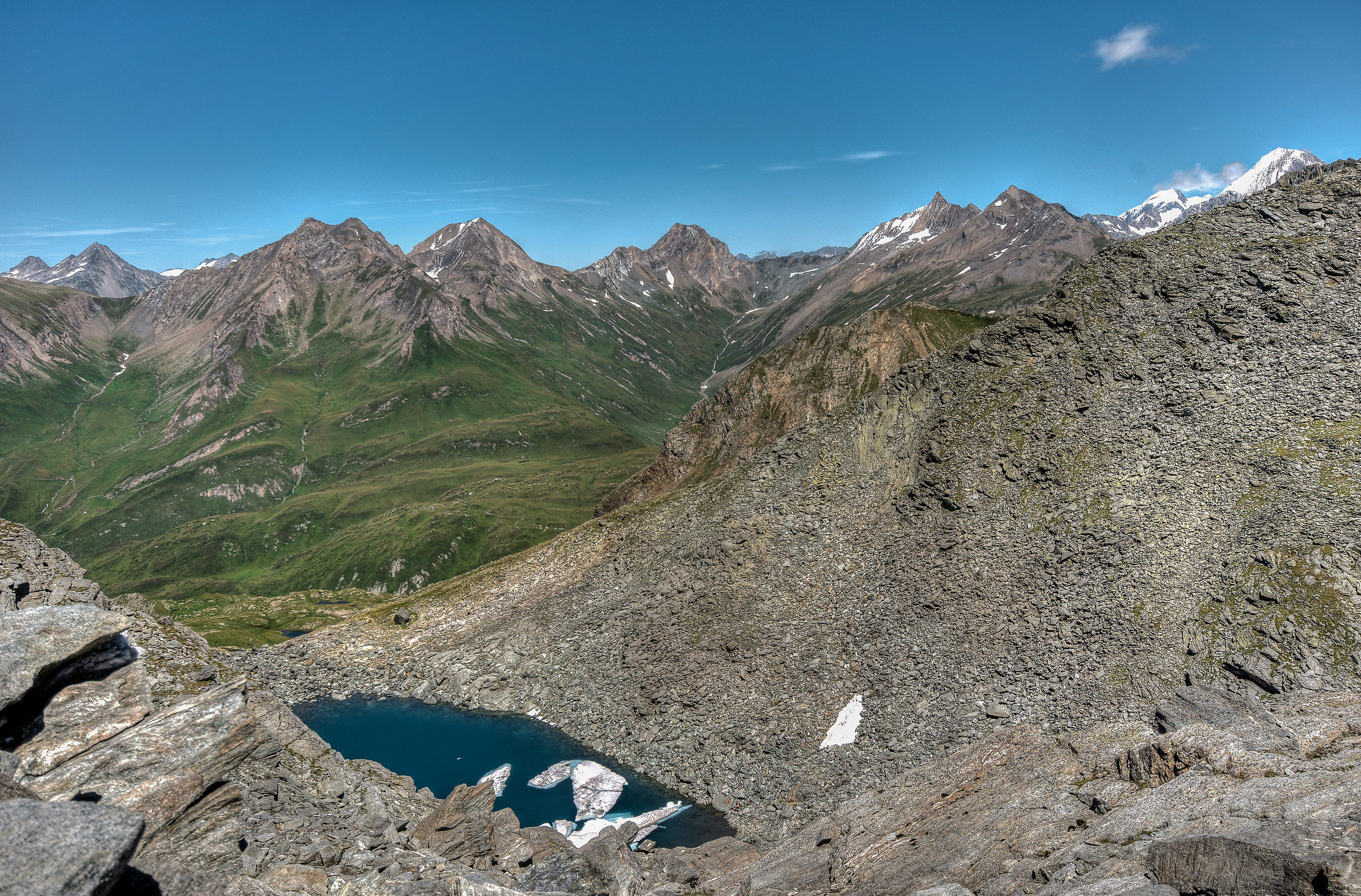 Dal Dreickspitz verso gli Alti Tauri-Austria