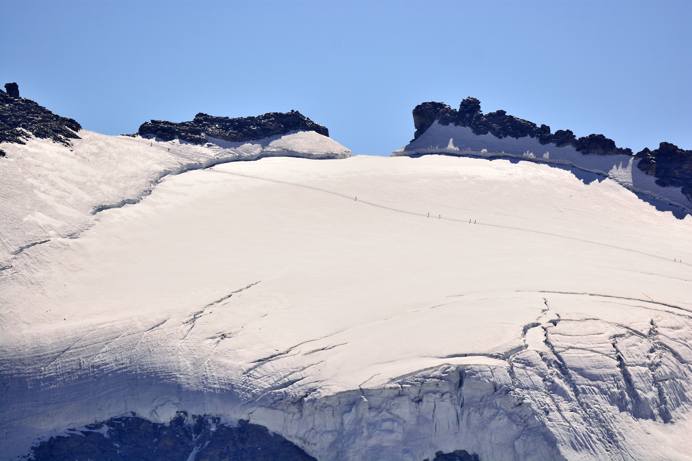 the ascent to the Gran Paradiso