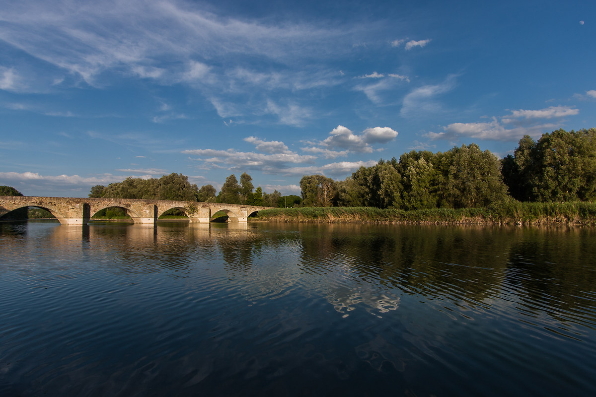 The young Arno bridge Buriano