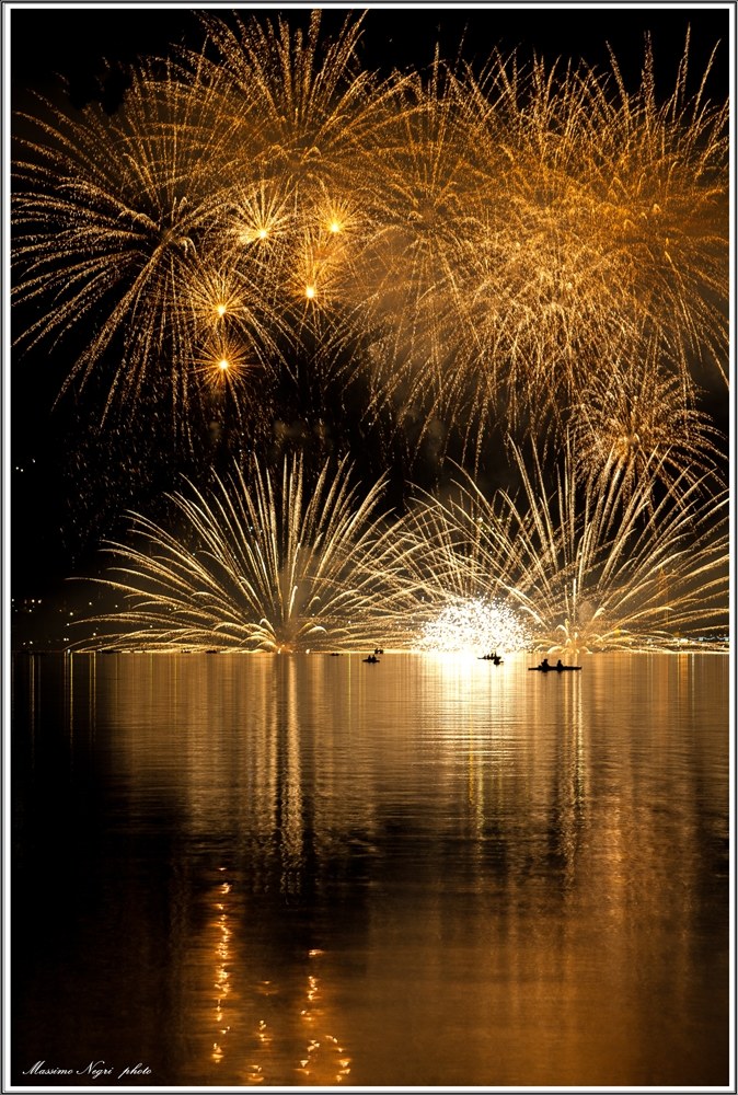 fuochi  sul lago