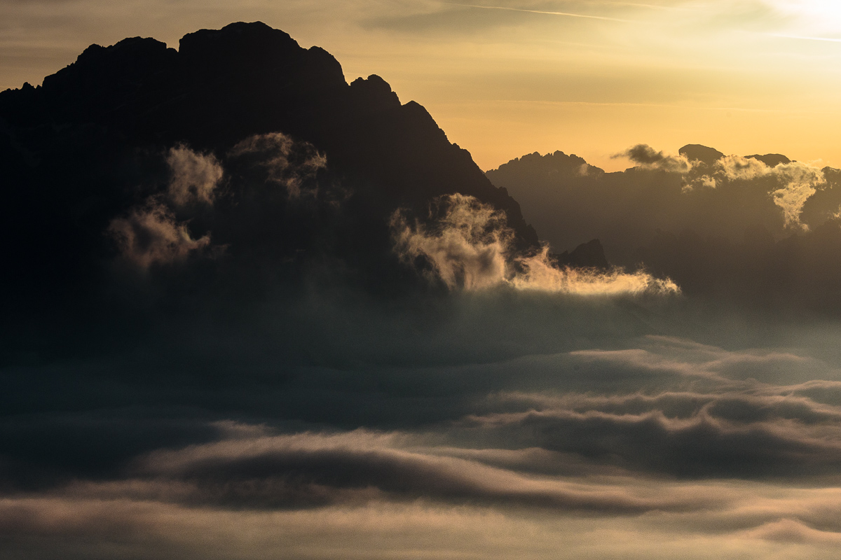 Monte Cristallo, alba dal Nuvolau 2