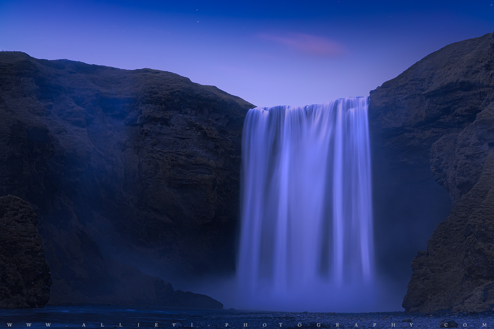 Skogafoss twilight