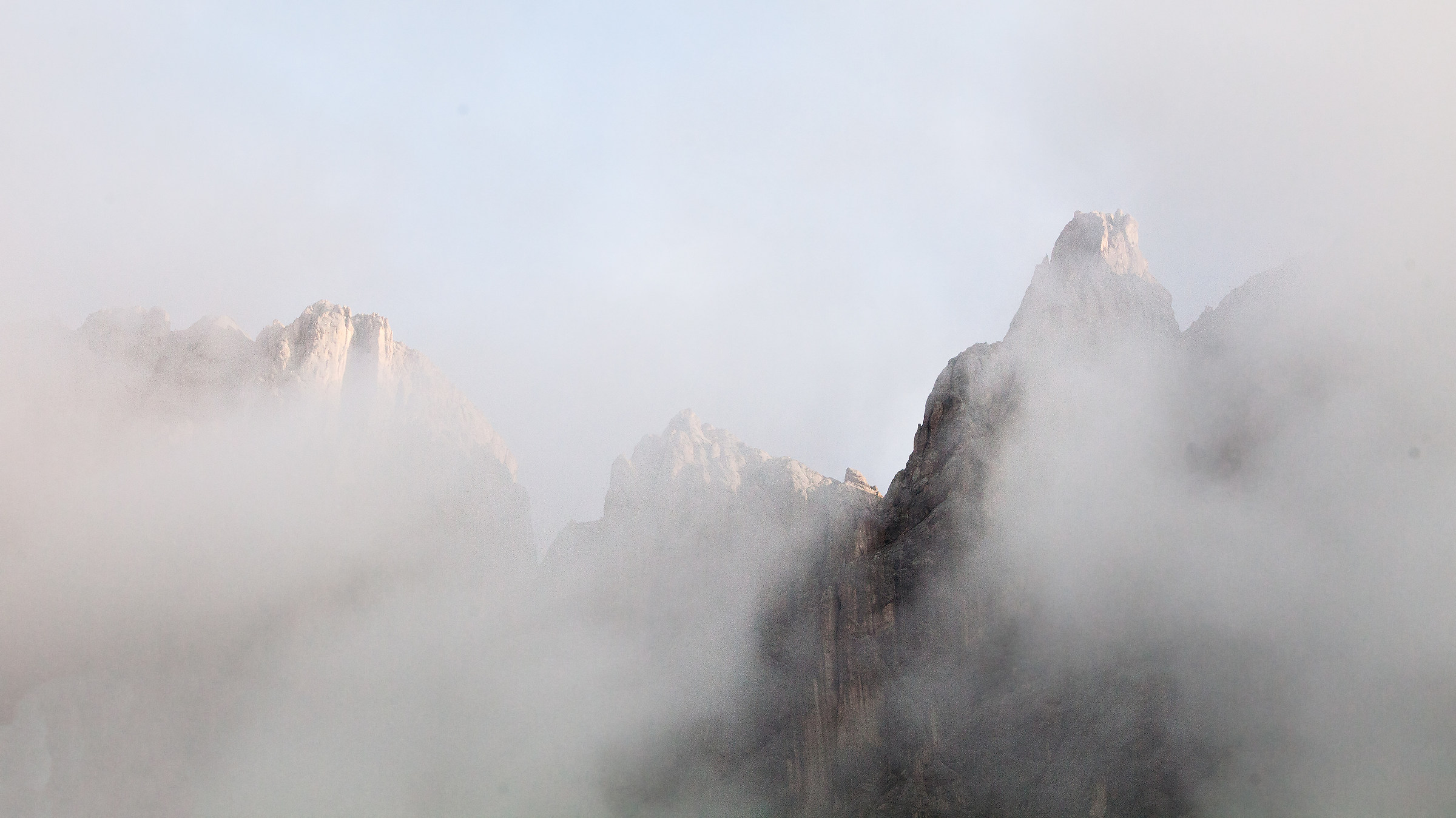 Marmolada and clouds