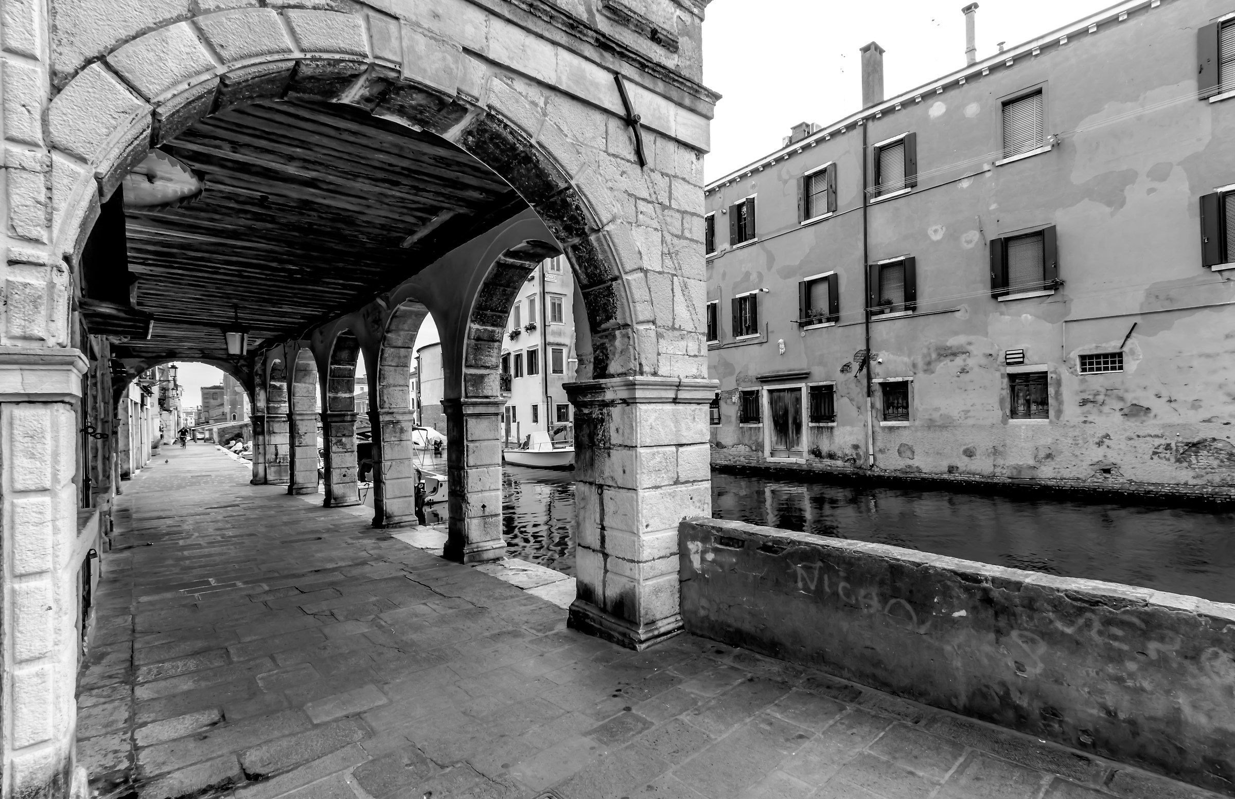 Chioggia, porches shore Vena