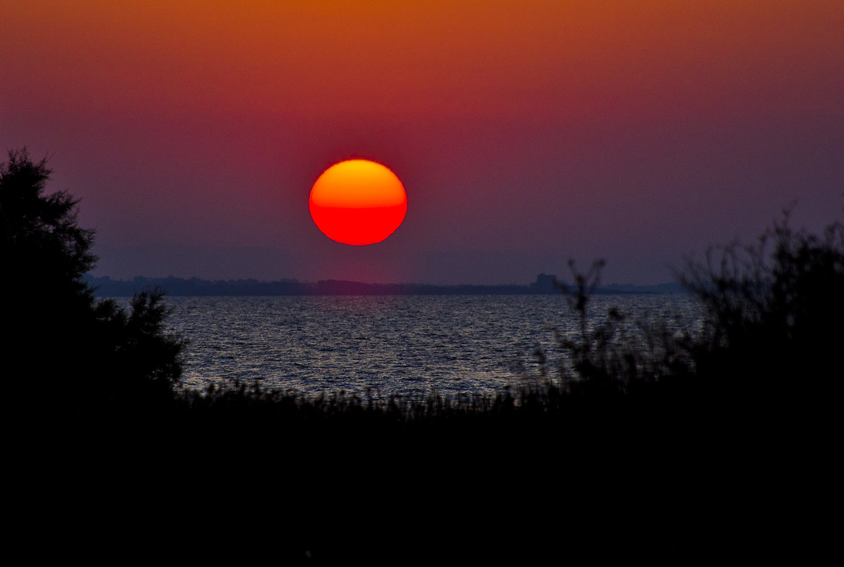 Tramonto sul mare di Brindisi
