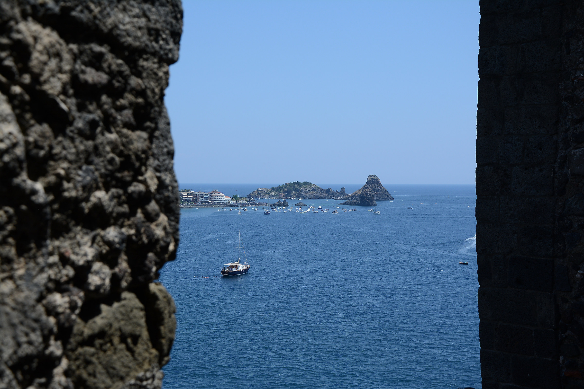 Natural window on the sea