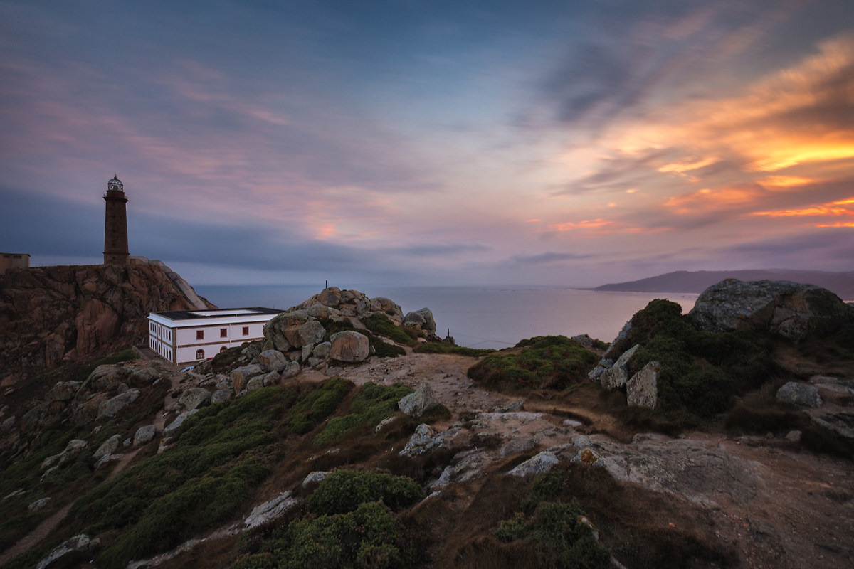 first light of the lighthouse at Cape Vilan