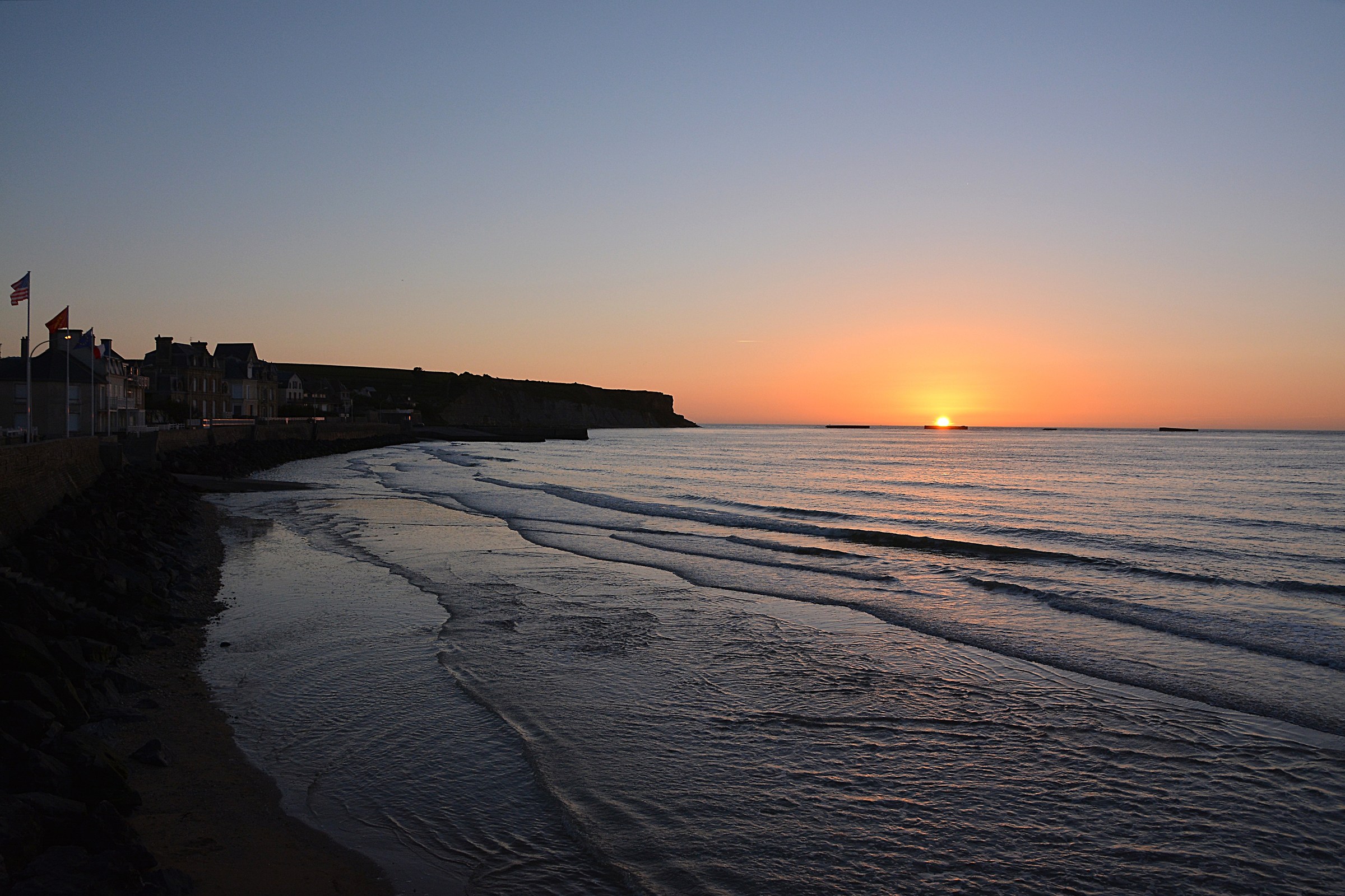 Arromanche il tuffo del sole