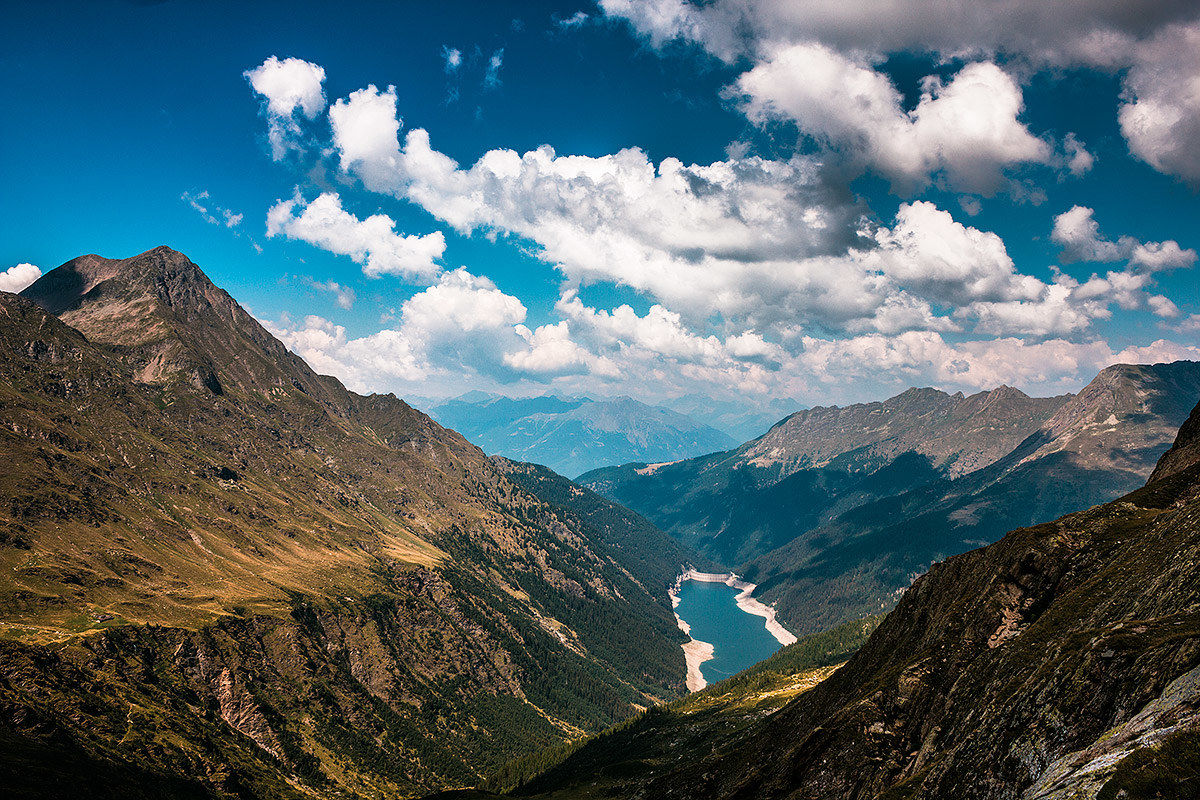 Vista sul lago del Barbellino