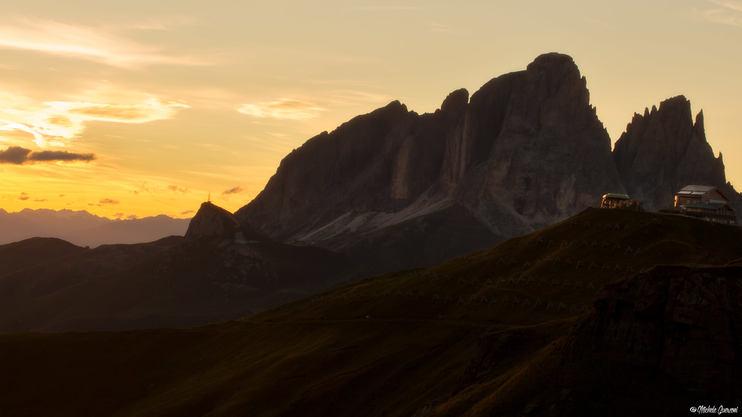 Sunset from Pordoipass