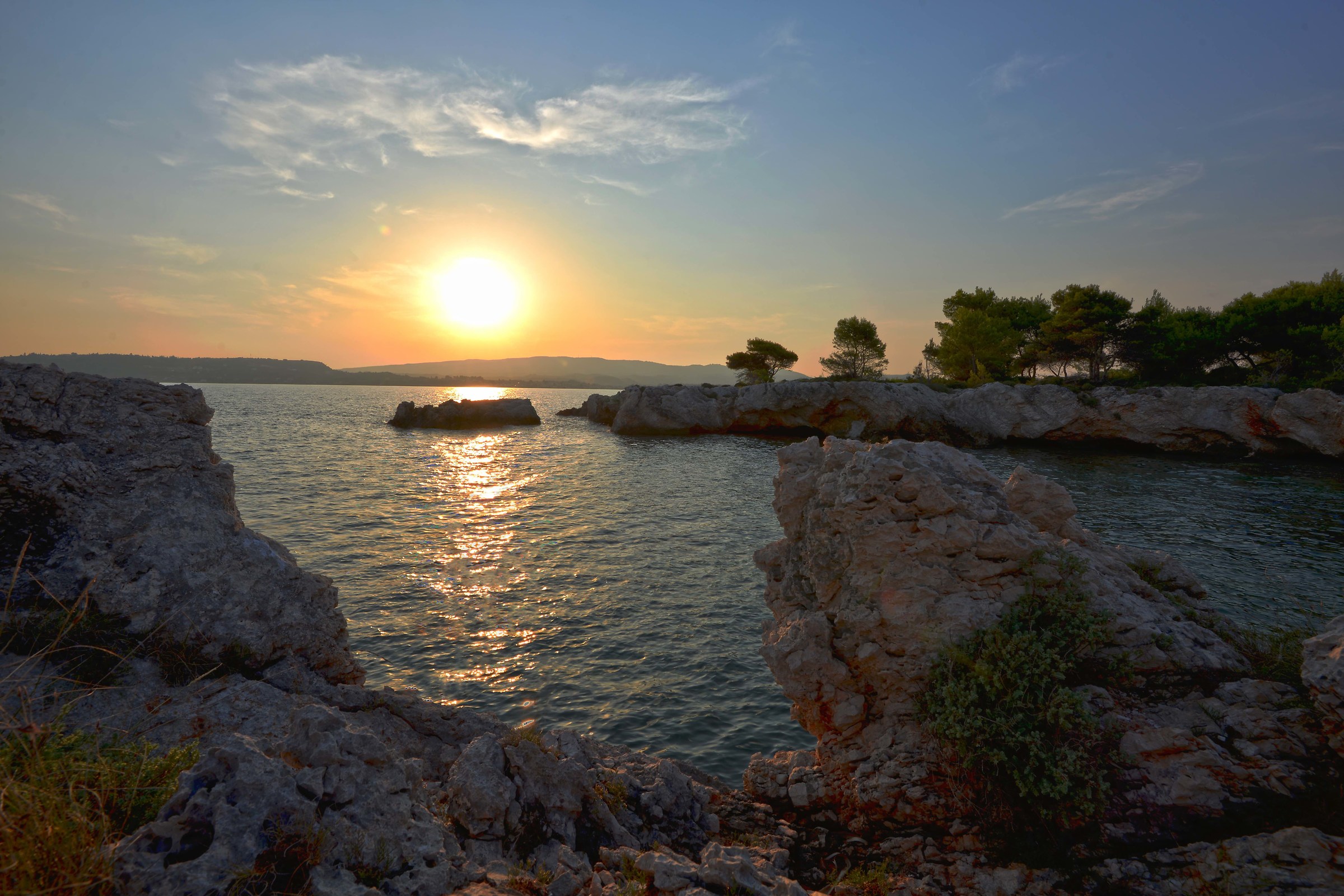 Sunset from the cove