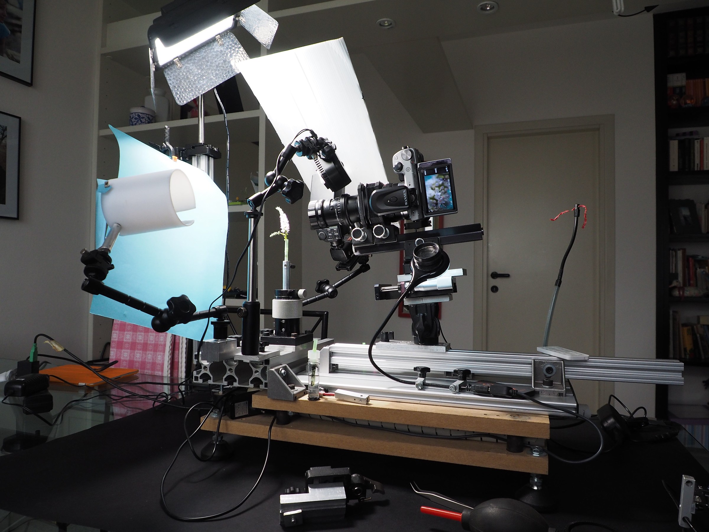 Banco Orizzontale per Focus Stacking