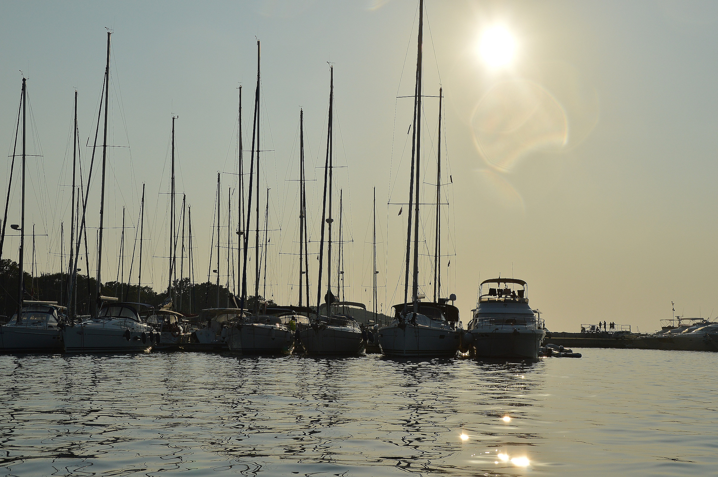 Tramonto in porto...