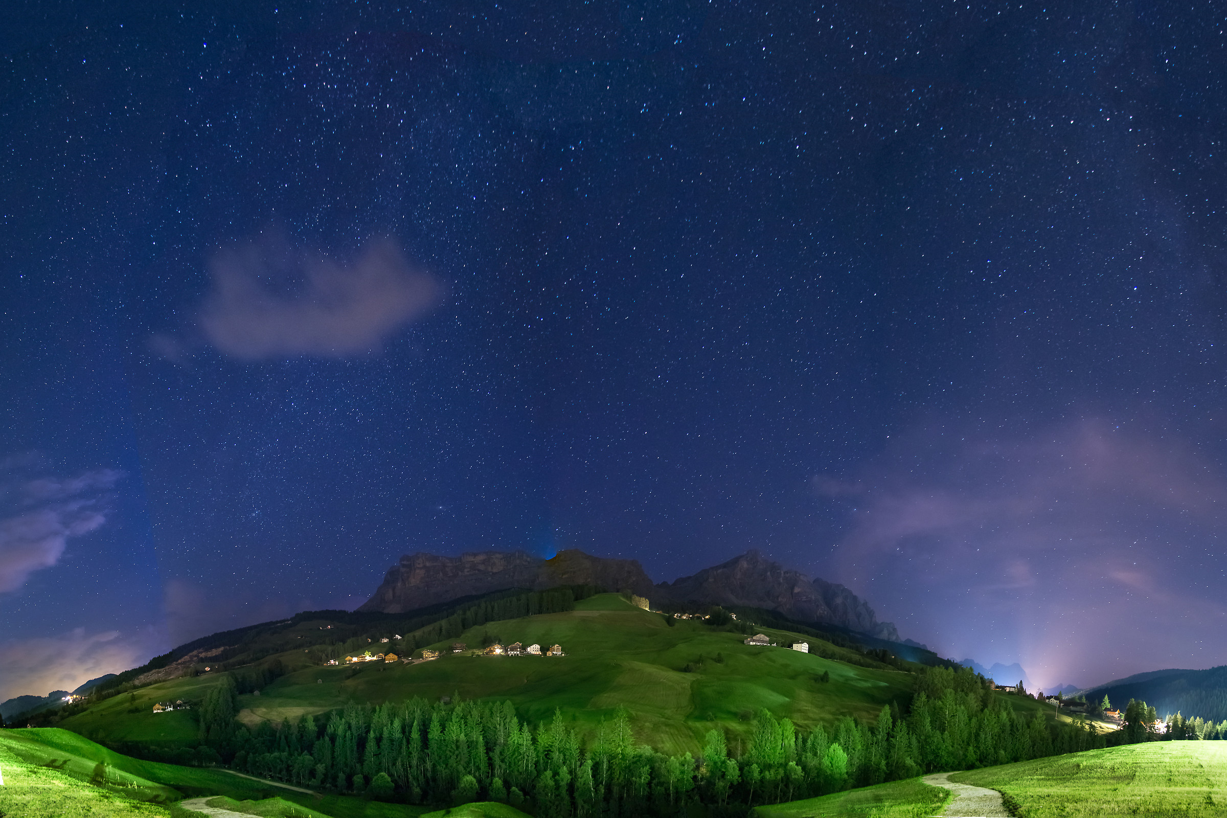 Panoramica Stelle in Val Badia