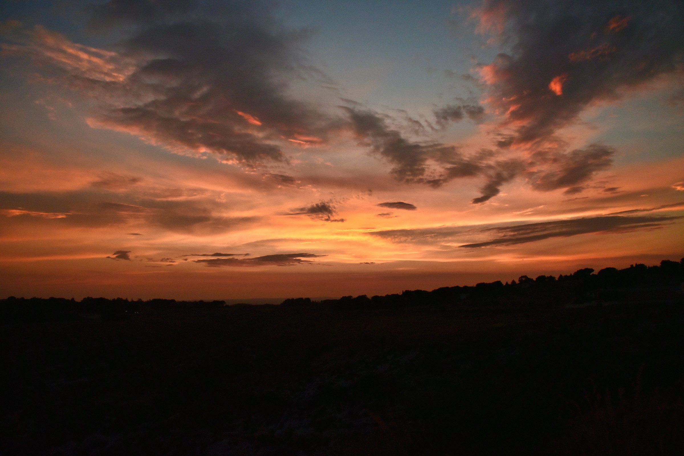 The colors of the sunset